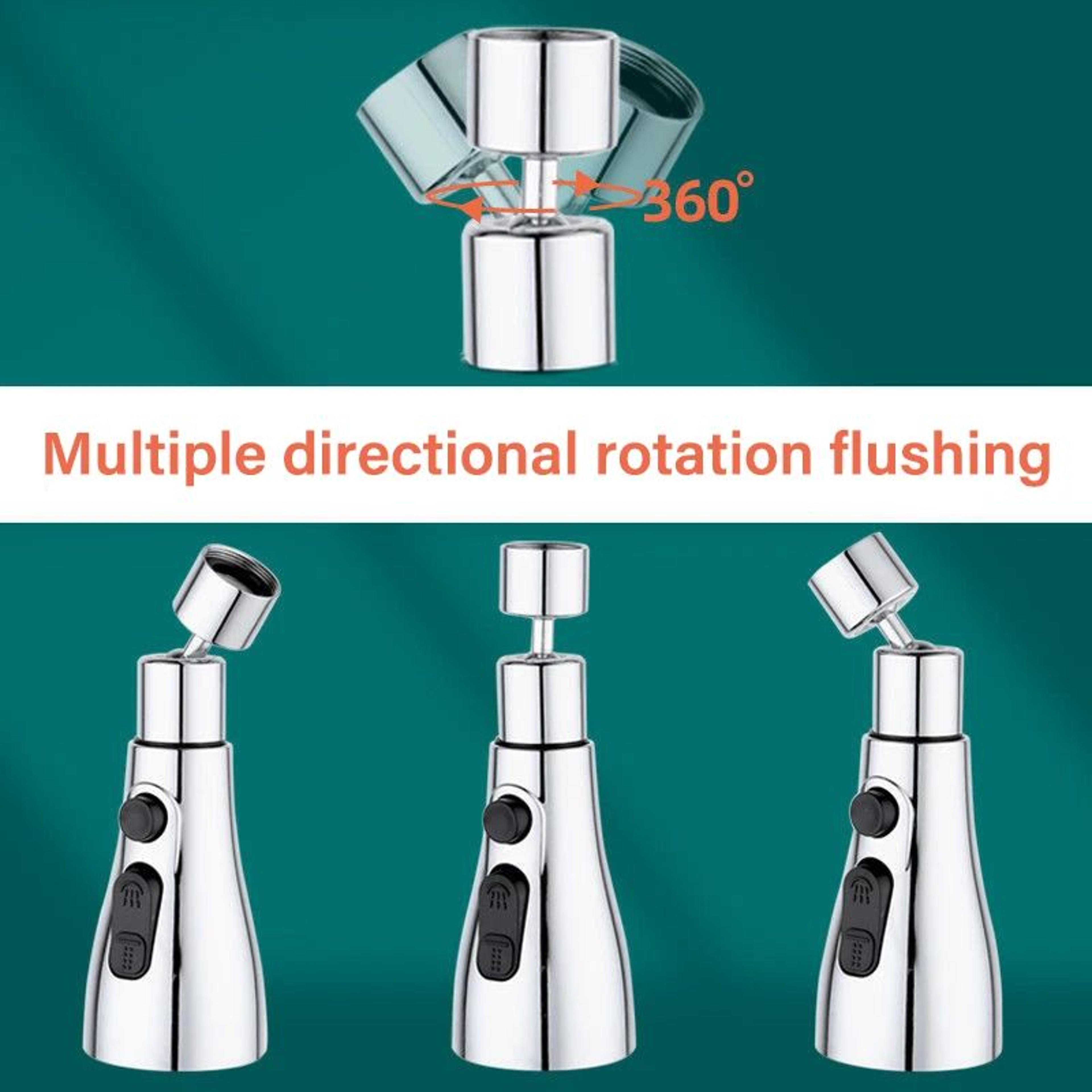 Universal 360 Rotating Kitchen Faucet Extender  PullOut Tap Sprayer Attachment With MultiMode Stron 3