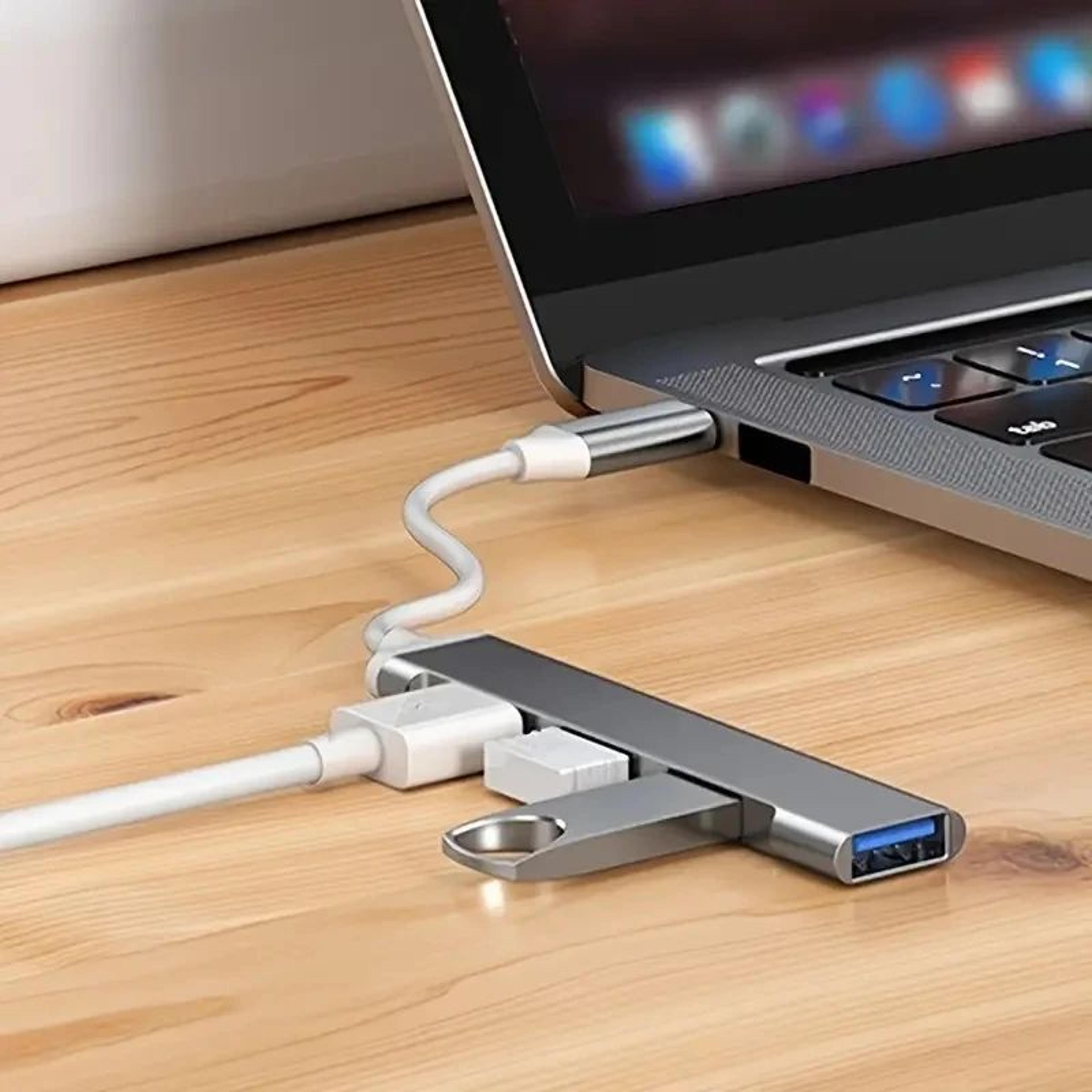 USBC Hub 4Port USB 30 Adapter OTG Dock  Type C Extender Splitter For MacBook AirPro Phone PC  Lapto 1