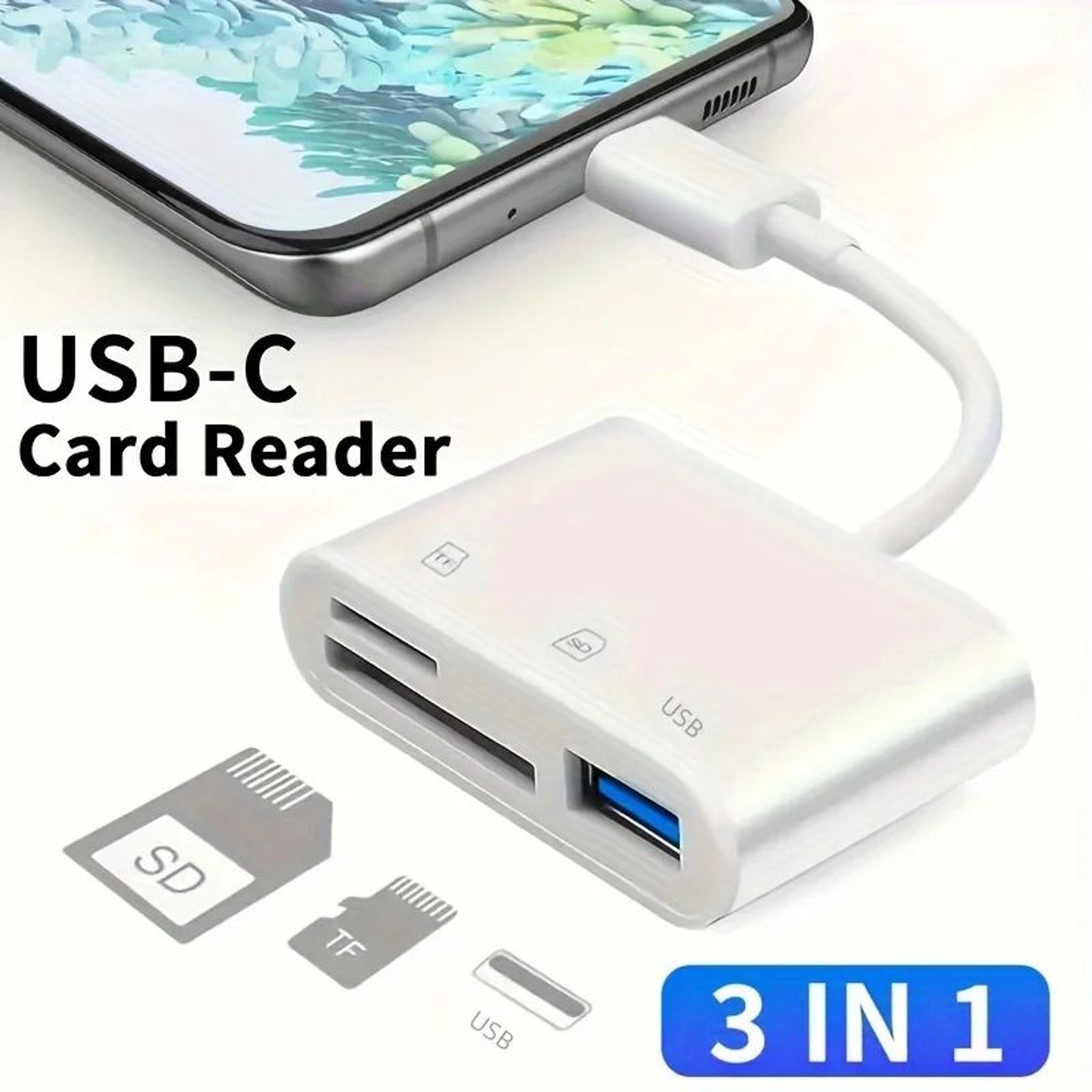 3in1 USBC Adapter Hub  Type C Data Transfer Converter For IPhone 15 MacBook Huawei Samsung S21S20 X 4
