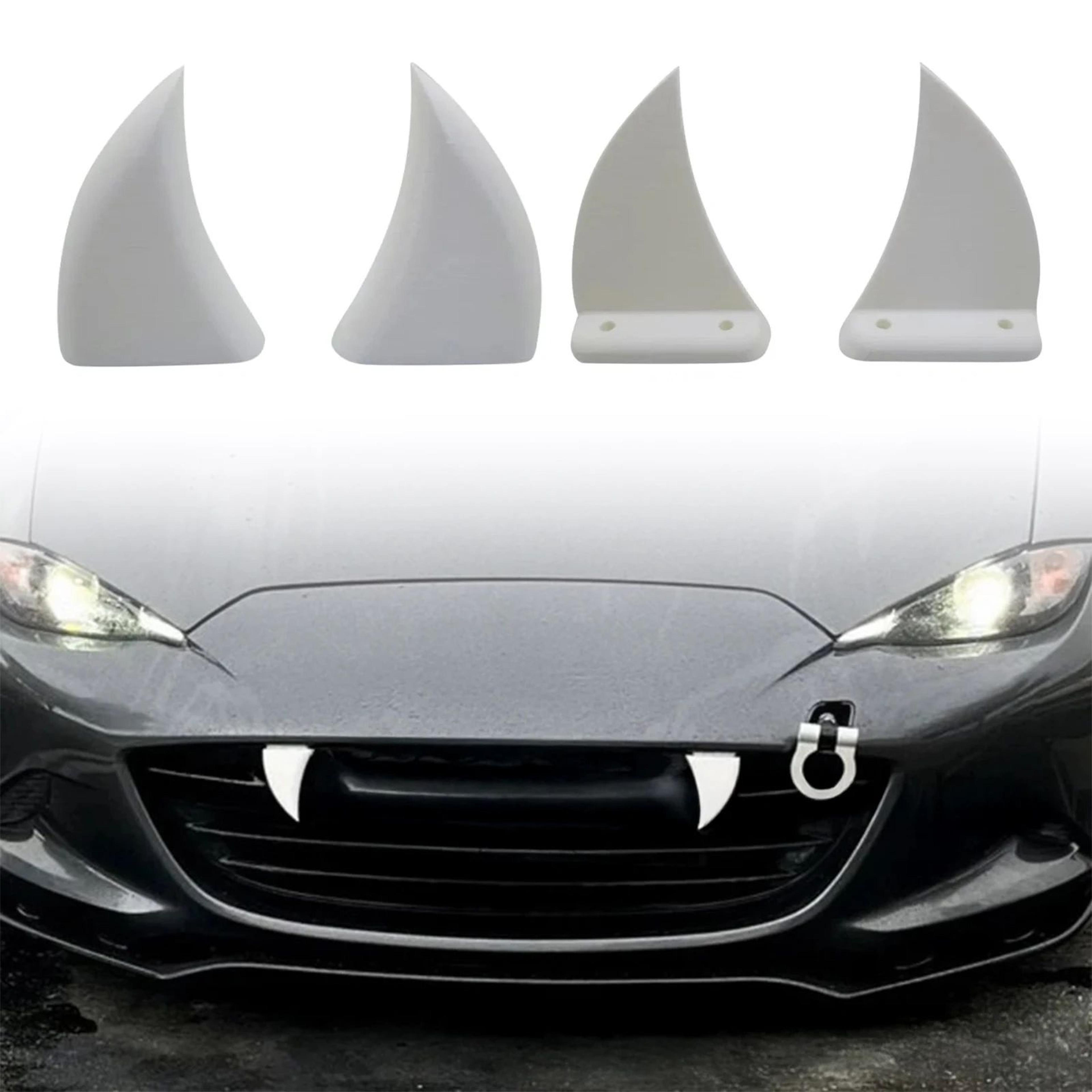 3d printed vampire grille teeth for cars, trucks & suvs – spooky front grill fang decor for halloween vehicle style