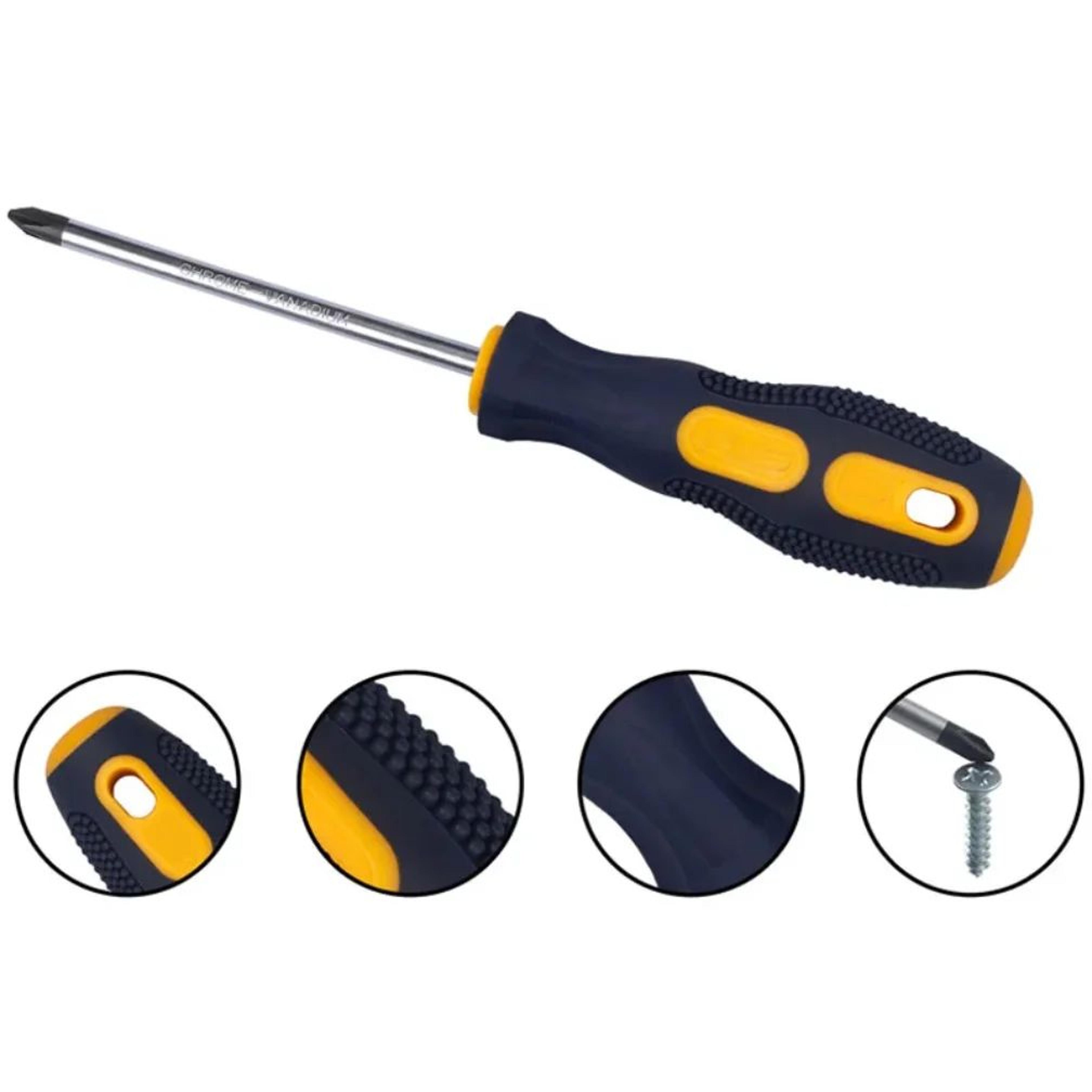 Magnetic Screwdriver Set PH0PH1PH2 Phillips  356mm Slotted 100200mm Length Drivers For Home  DIY Re 5