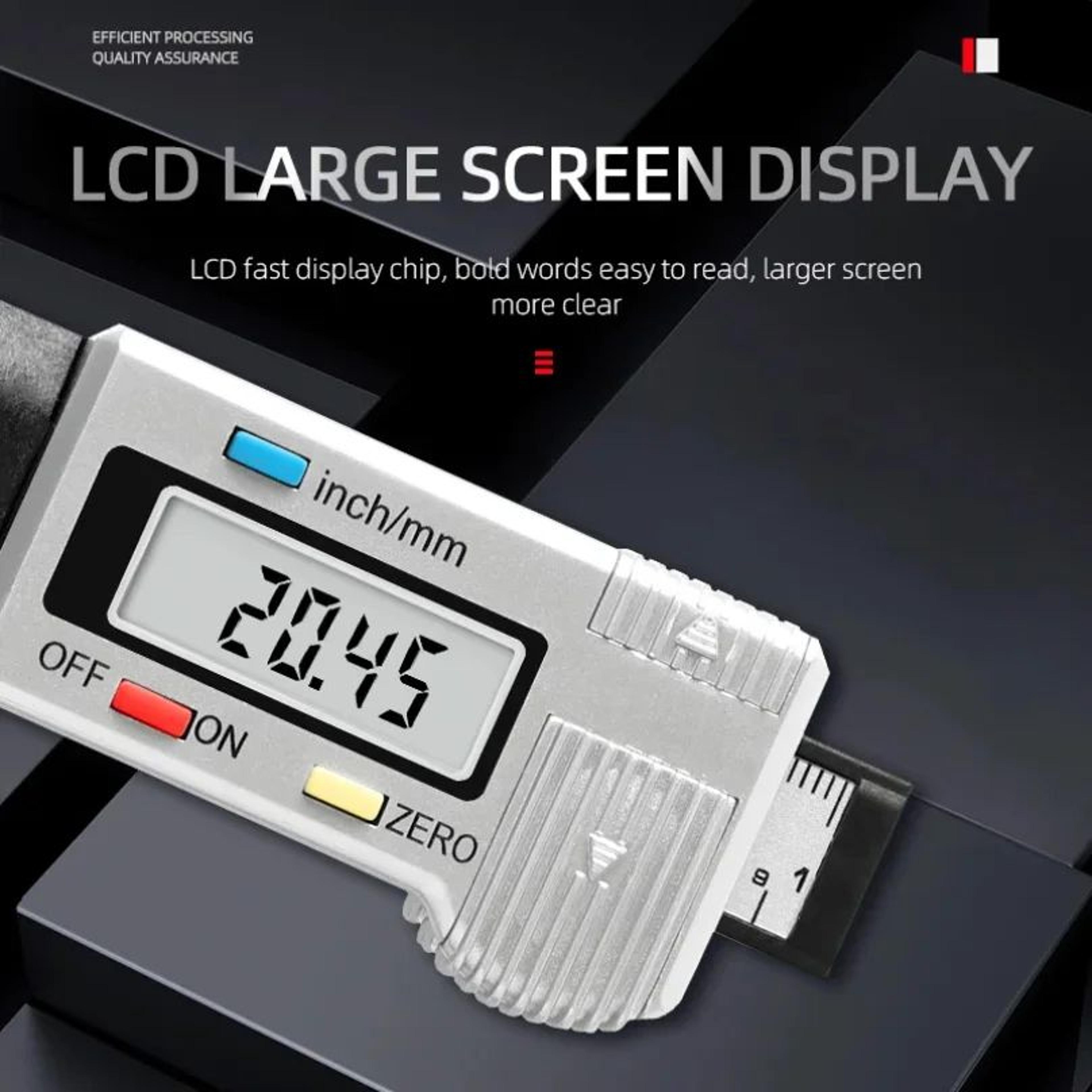 Digital Tire Tread Depth Gauge With LCD Display  Car Tyre Wear Meter Depth Caliper Measuring Tool A 2