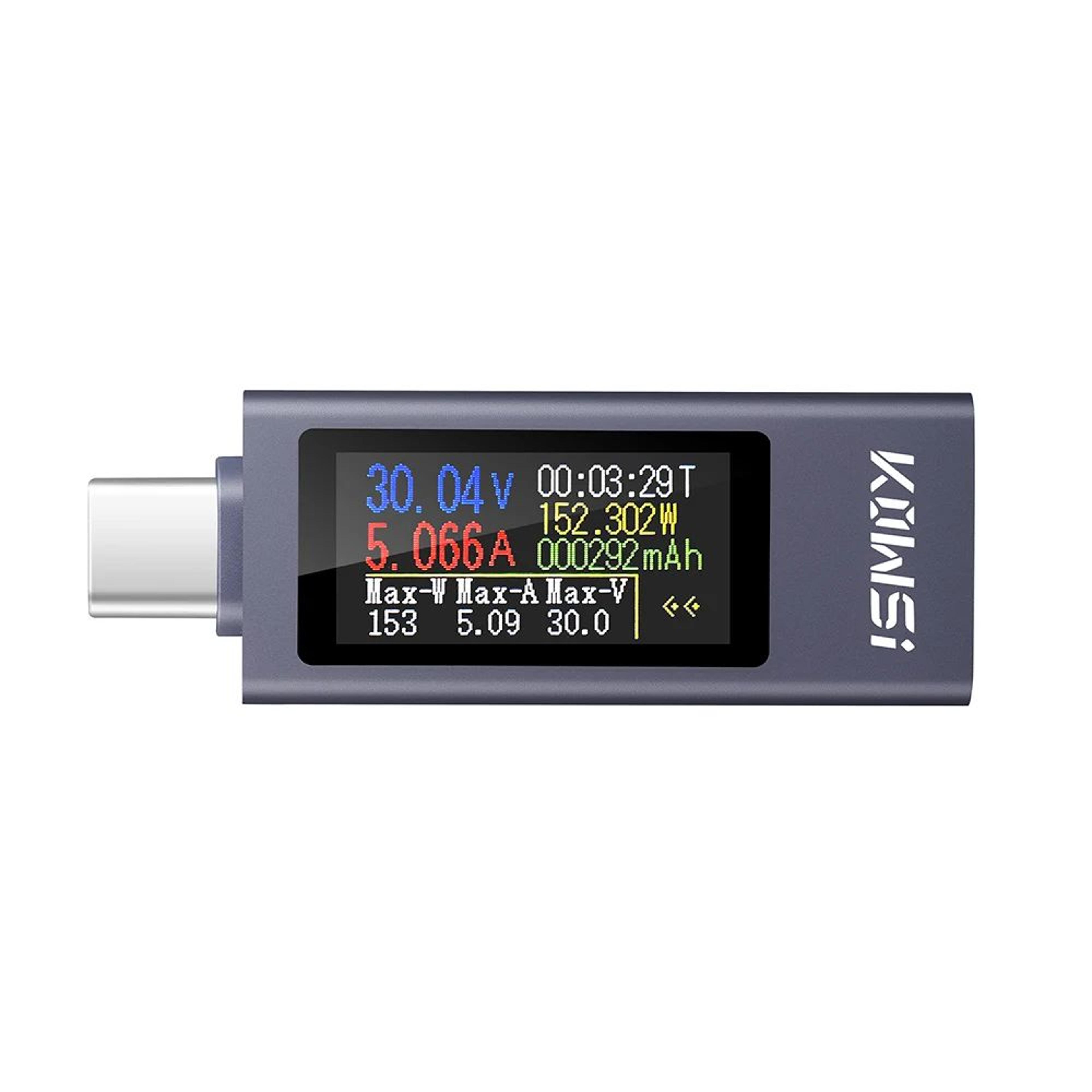 TypeC Digital Power Meter With Color Screen  USB Voltage Current Tester Fast Charging Monitor DC 43 6