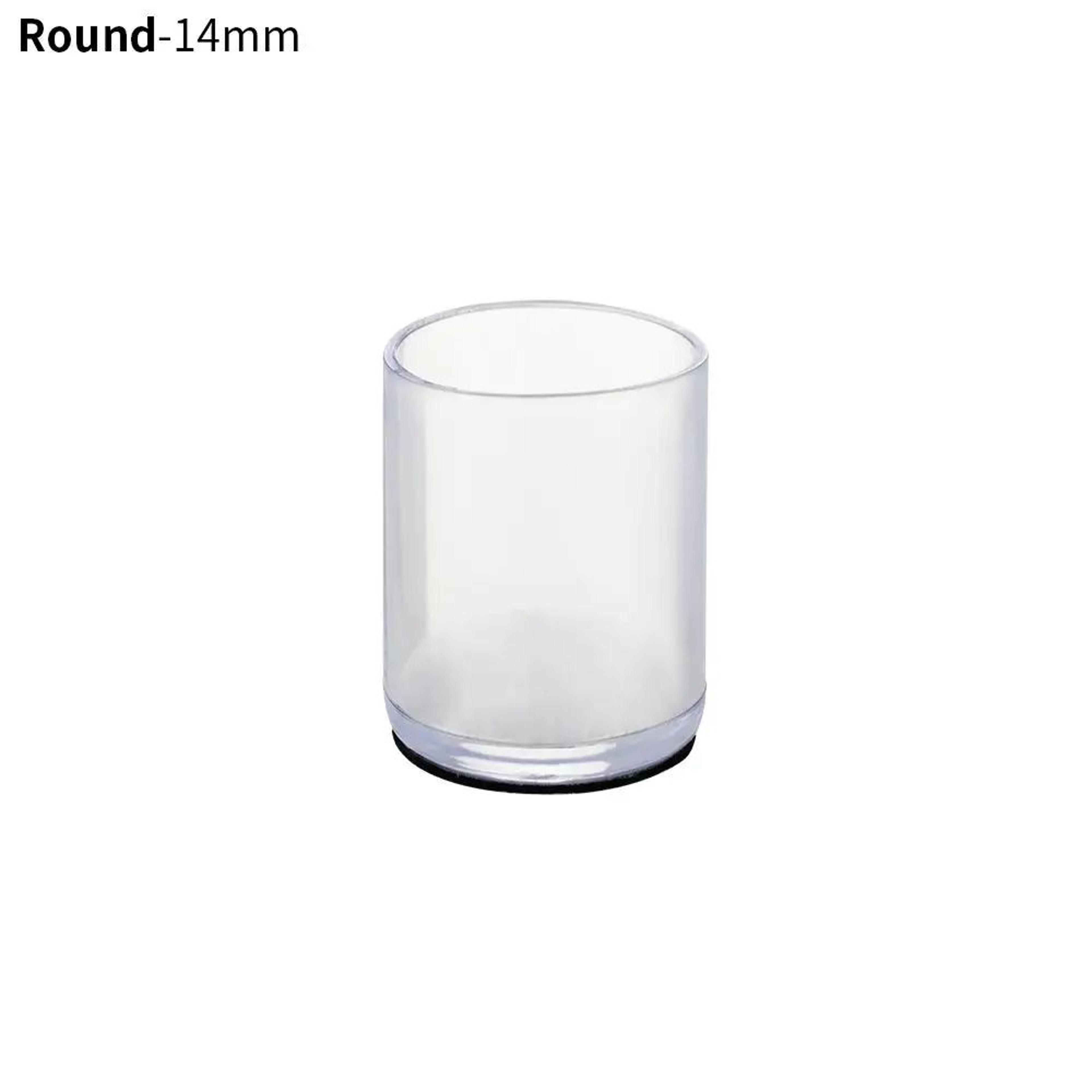4 Pcs Transparent PVC Chair Leg Caps  NonSlip Table Foot Covers  Floor Protector Pads For Round Fur