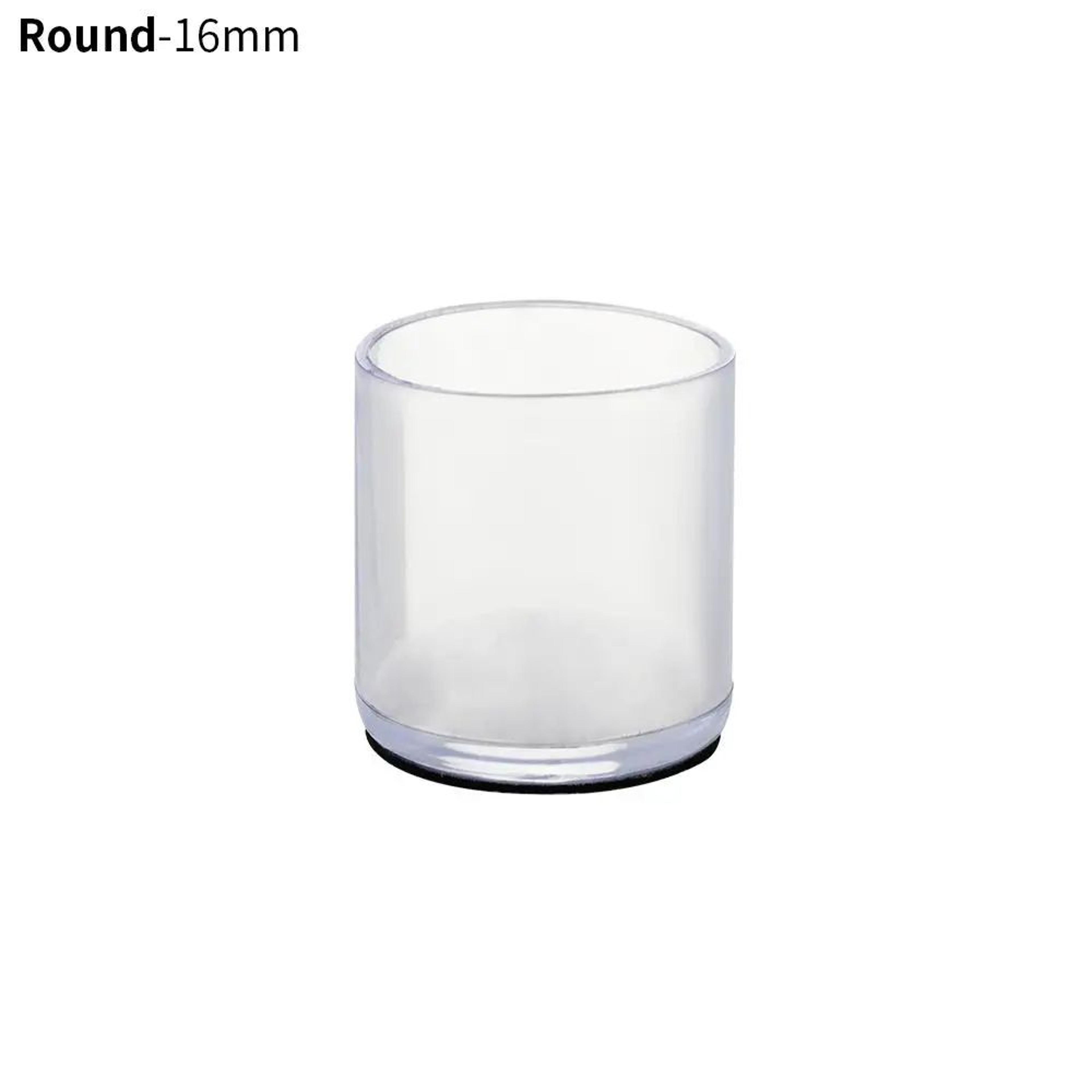 4 Pcs Transparent PVC Chair Leg Caps  NonSlip Table Foot Covers  Floor Protector Pads For Round Fur