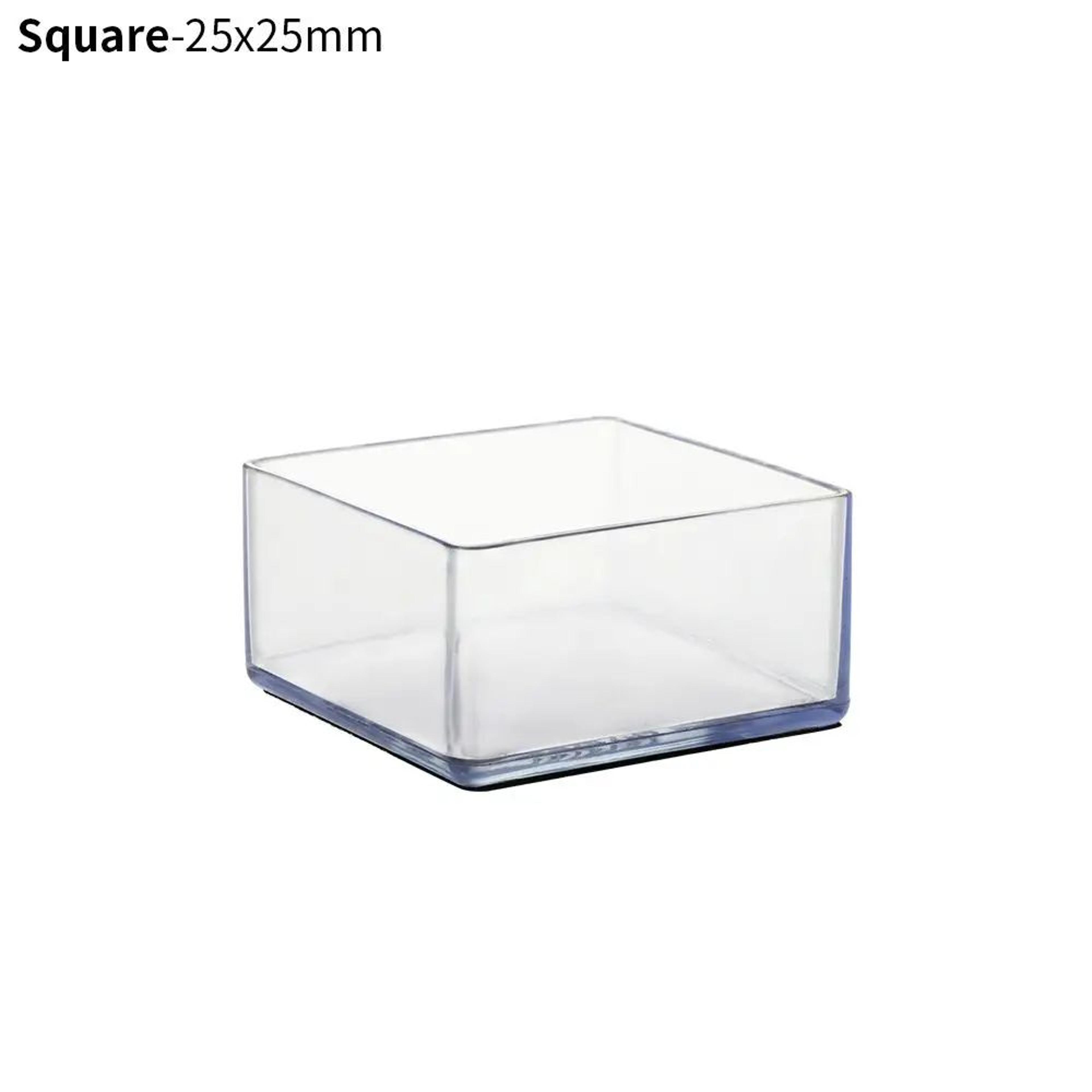 4 Pcs Transparent PVC Chair Leg Caps  NonSlip Table Foot Covers  Floor Protector Pads For Round Fur 17