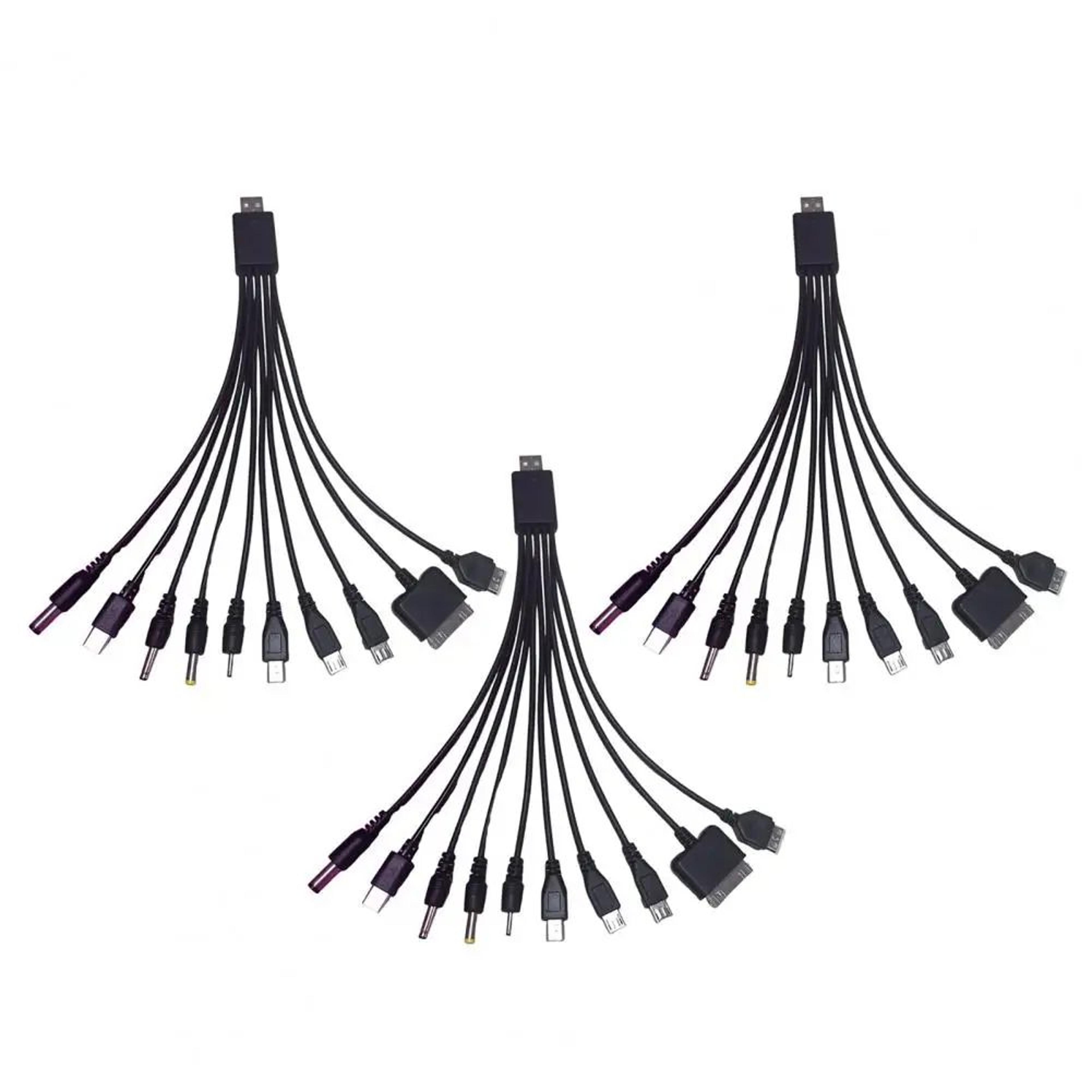 10in1 MultiDevice Charging Cable 906 Inches Universal TangleFree PVC Cord Fast Charge Data Cable Fo 9