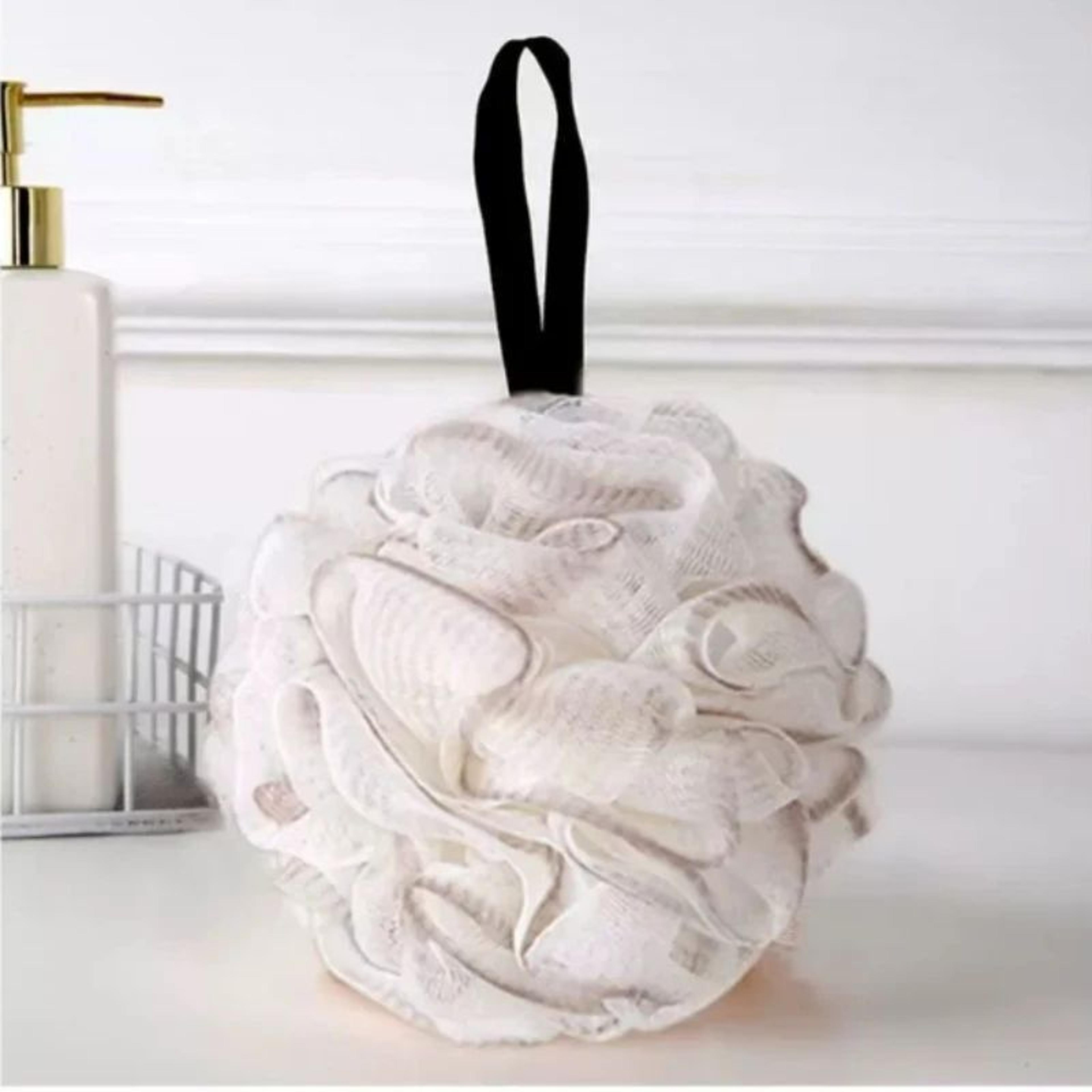 Luxury Shower Loofah Bath Sponge Super Soft Exfoliating Body Pouf Rich Lathering Shower Ball With H 7