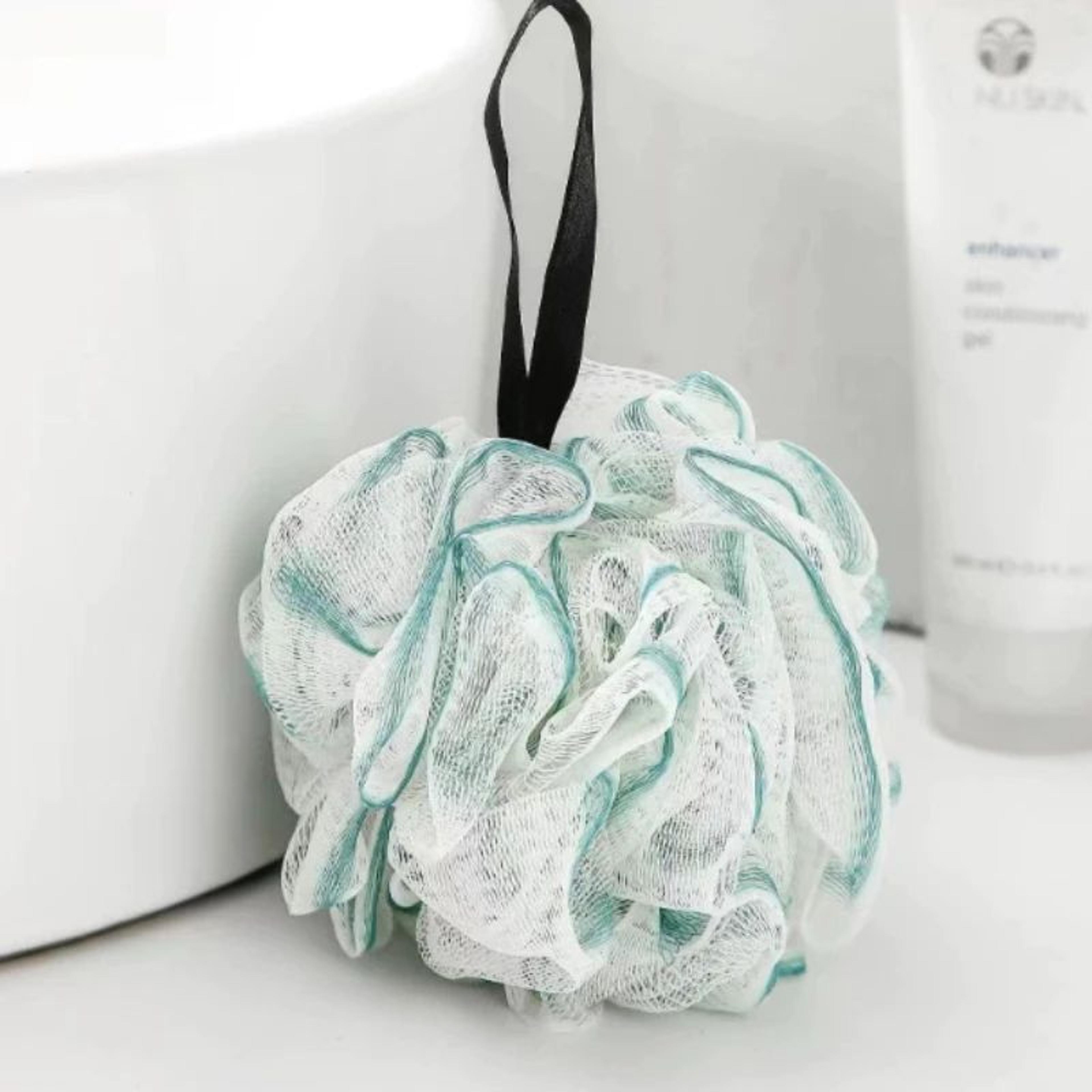 Luxury Shower Loofah Bath Sponge Super Soft Exfoliating Body Pouf Rich Lathering Shower Ball With H 6
