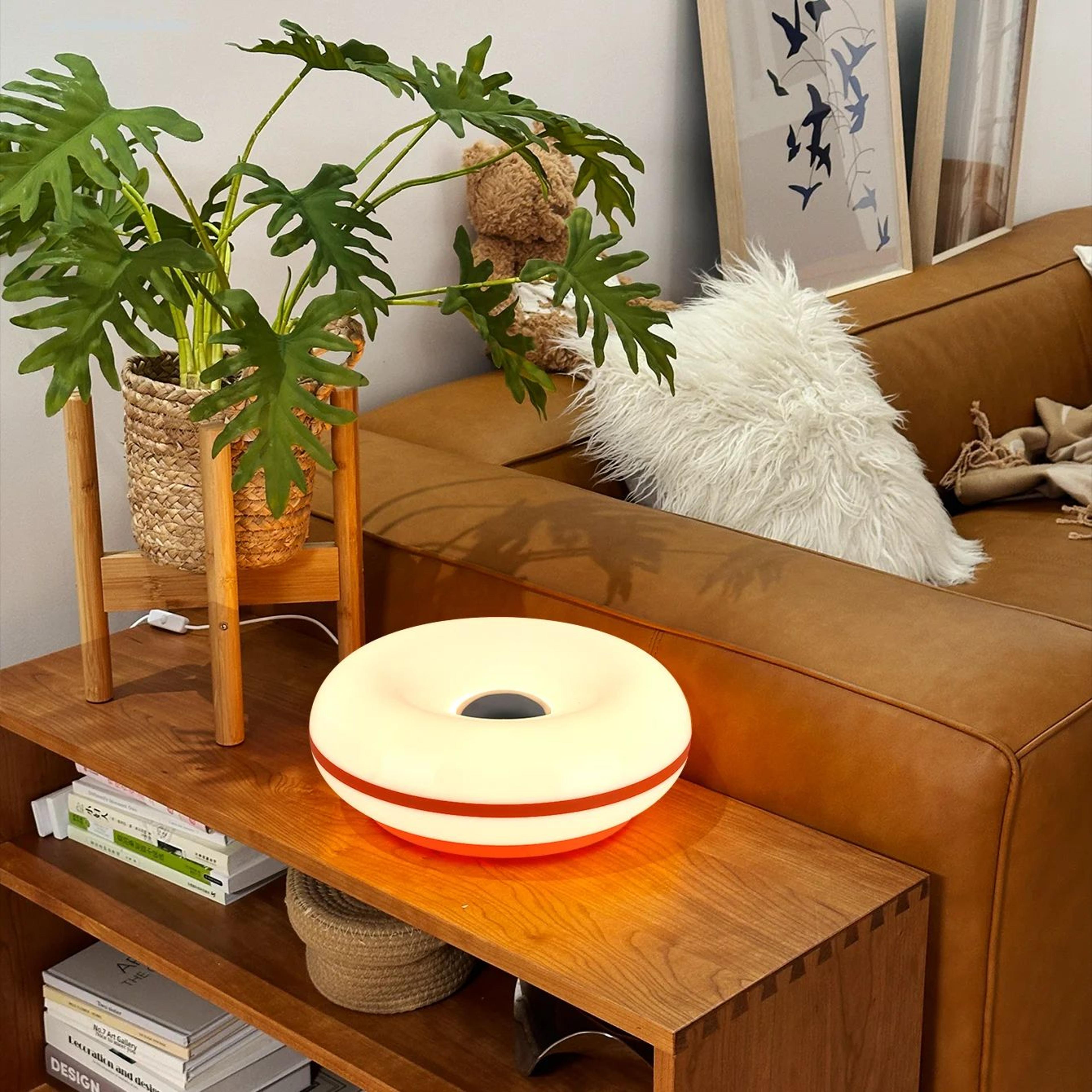 Wall Mounted RGB Donut LED Lamp With Touch  Remote USB Powered Color Changing Mood Night Light For  3