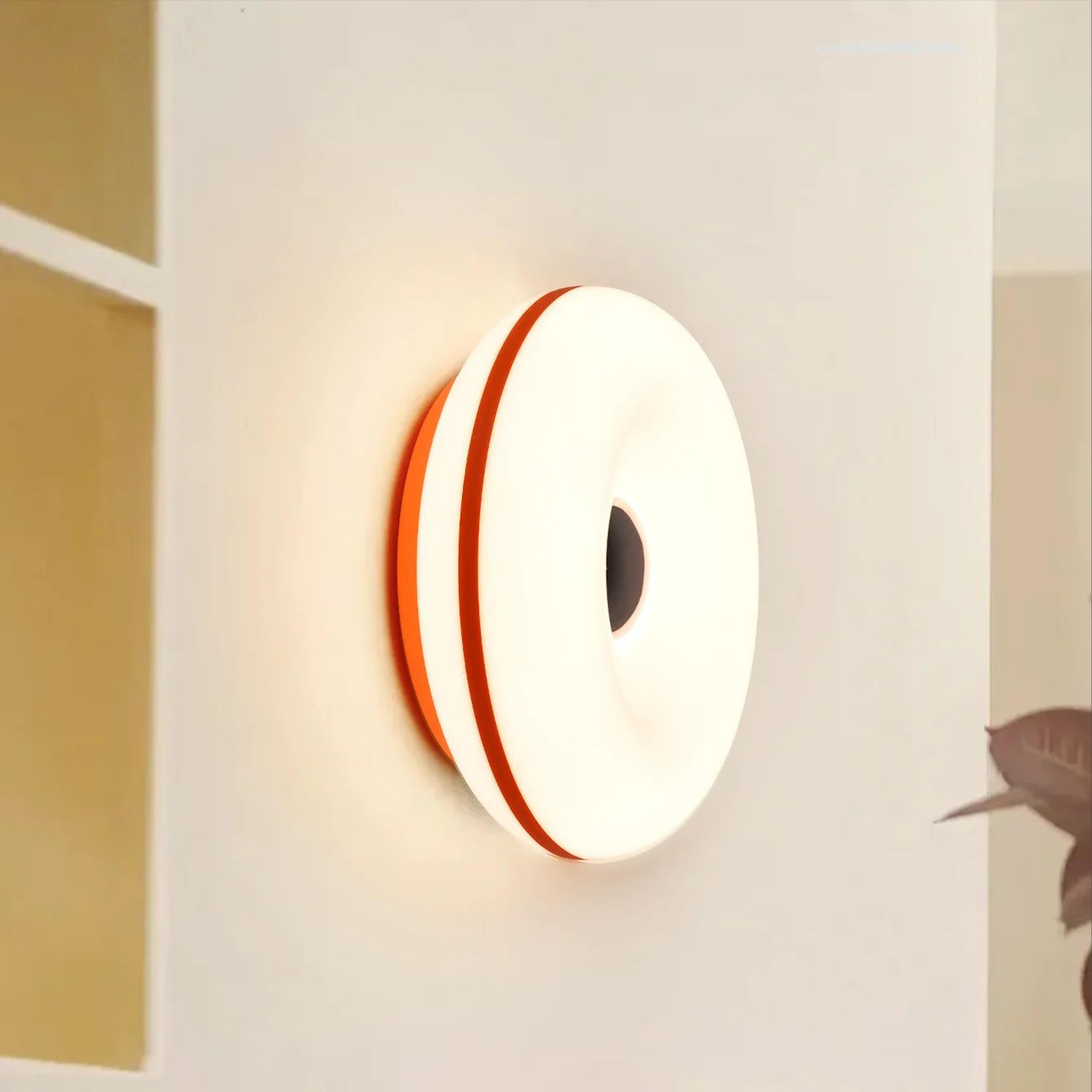 Wall Mounted RGB Donut LED Lamp With Touch  Remote USB Powered Color Changing Mood Night Light For  4