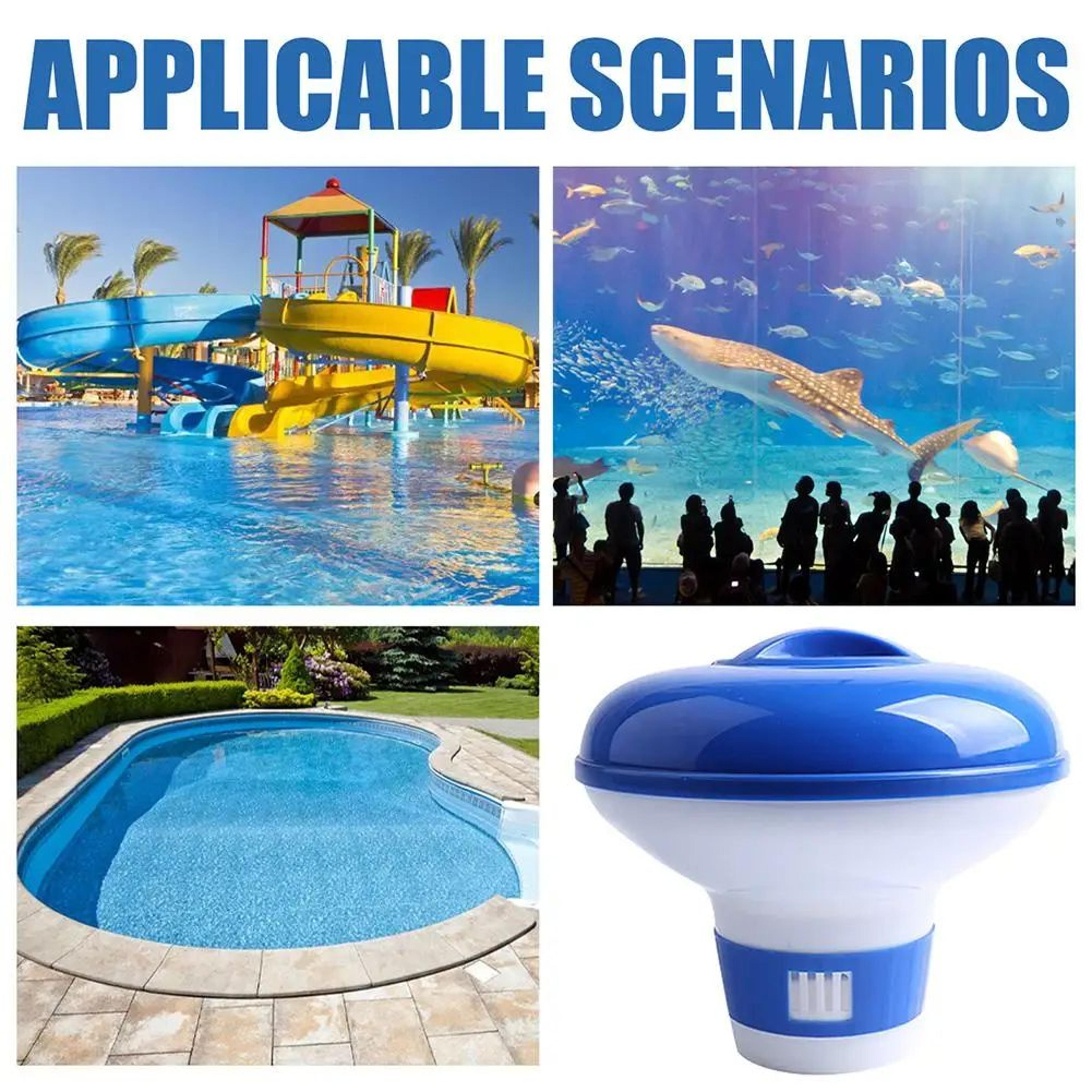 Automatic Swimming Pool Chlorine Floater Tablet Dispenser  Adjustable Floating Cup For Pools Spas   3