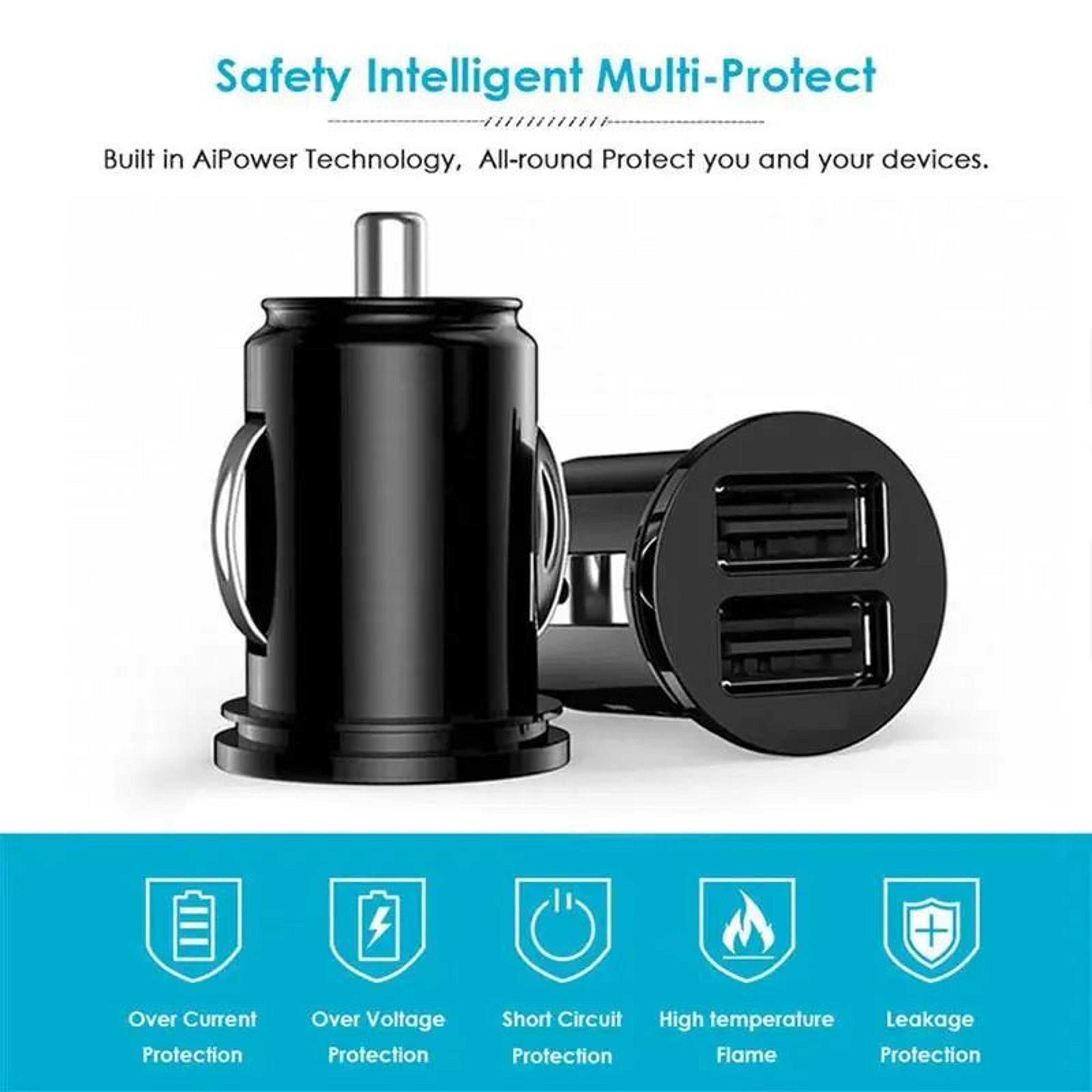 Dual USB Car Charger Fast Charging Cigarette Lighter Adapter  12V24V Auto Charger For Phone Tablet  4