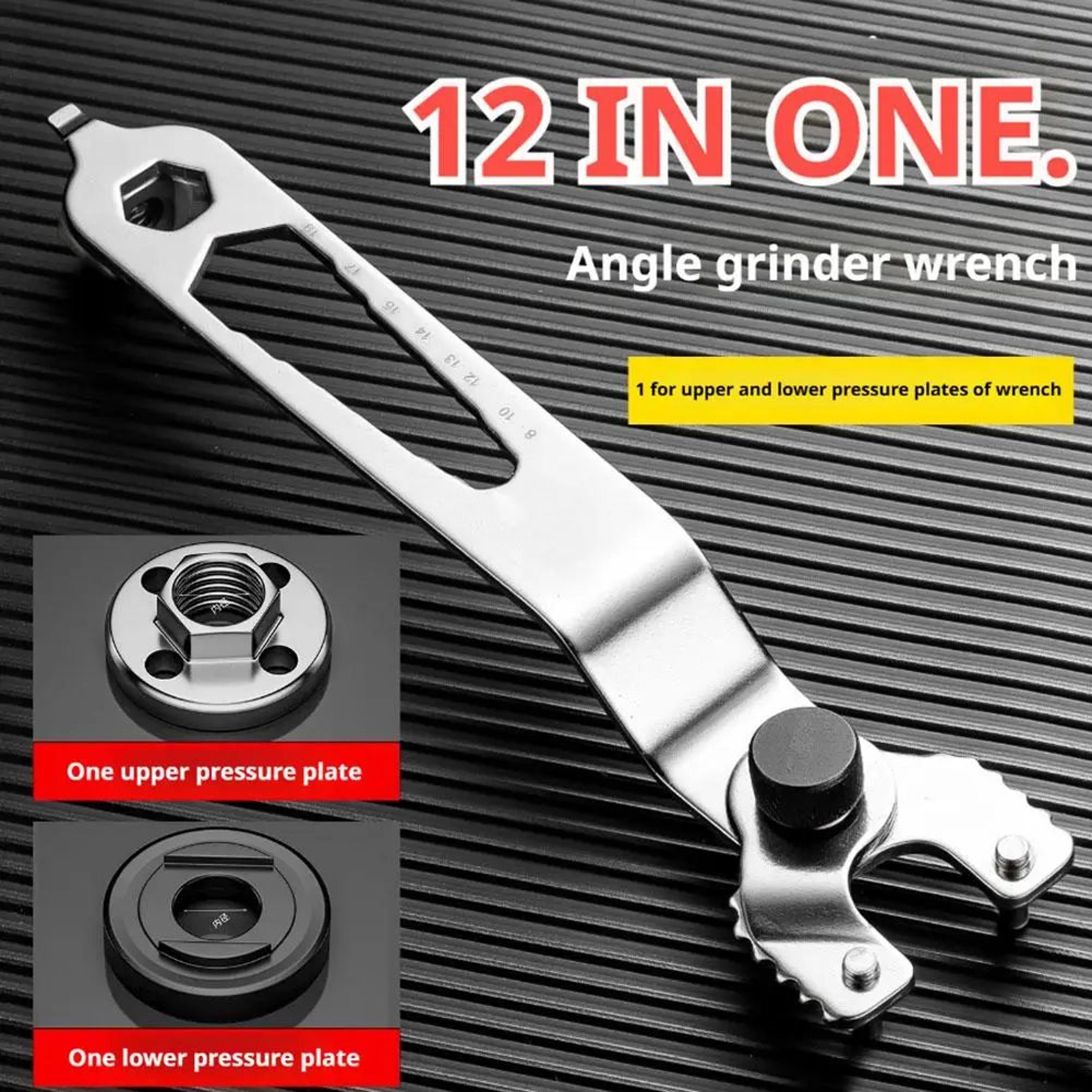 12in1 Angle Grinder Wrench Tool  MultiFunction Adjustable Spanner For Grinder Discs Nuts  Household 2