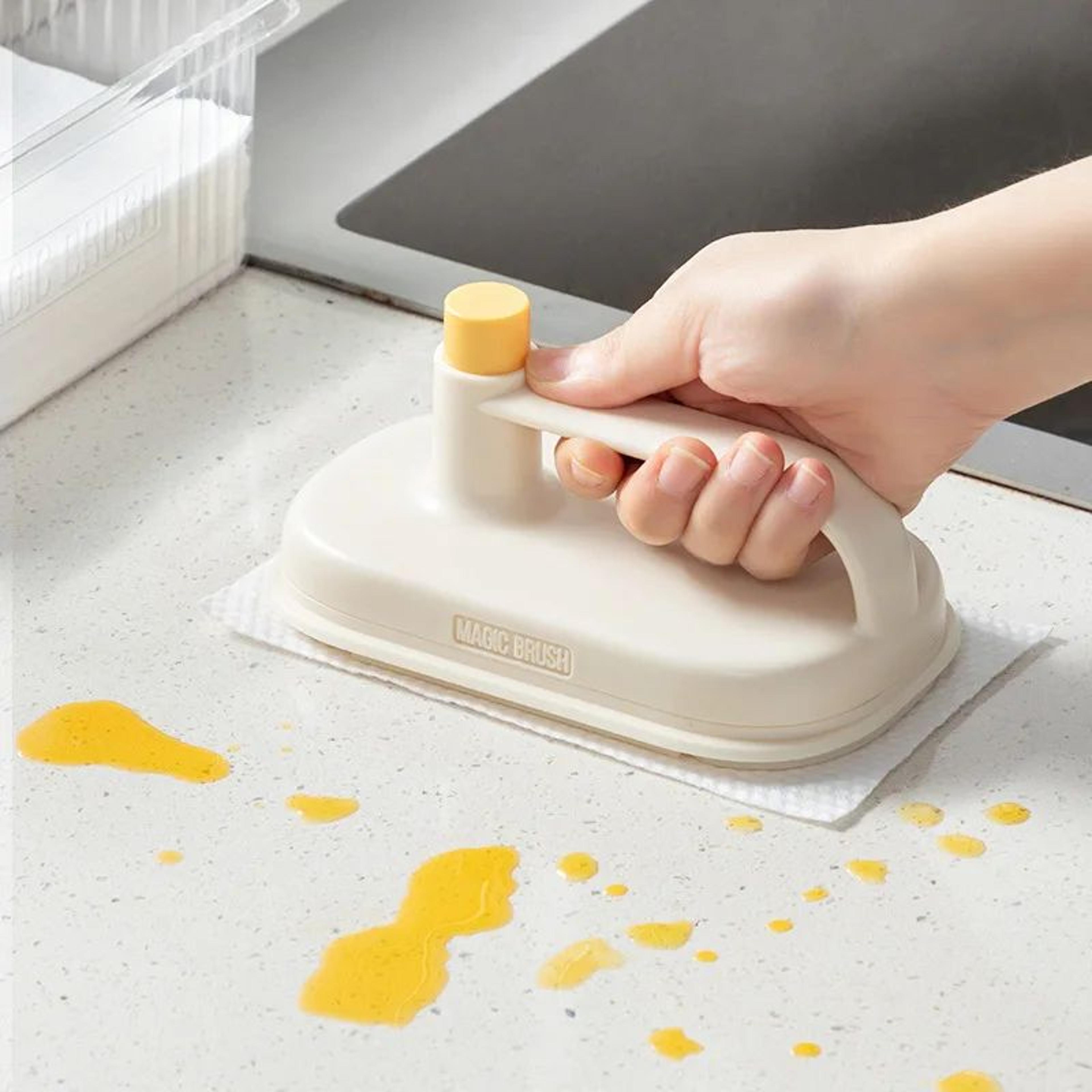 50 Pcs Disposable Cleaning Cloth Refills W Velcro Pad  NoRinse Magic Eraser Sheets For Kitchen  Bat 1