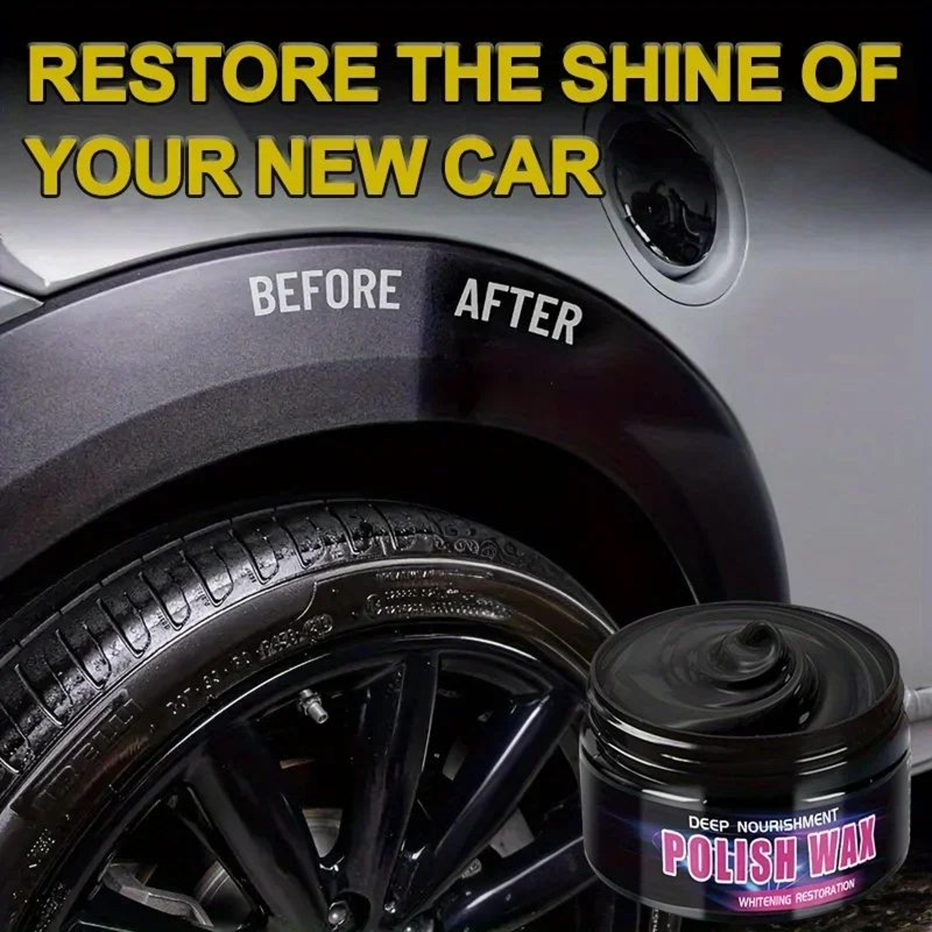 Leather  Plastic Repair Wax Cream For Car Interior  Restores Shine Reduces Scratches Dashboard Seat 5