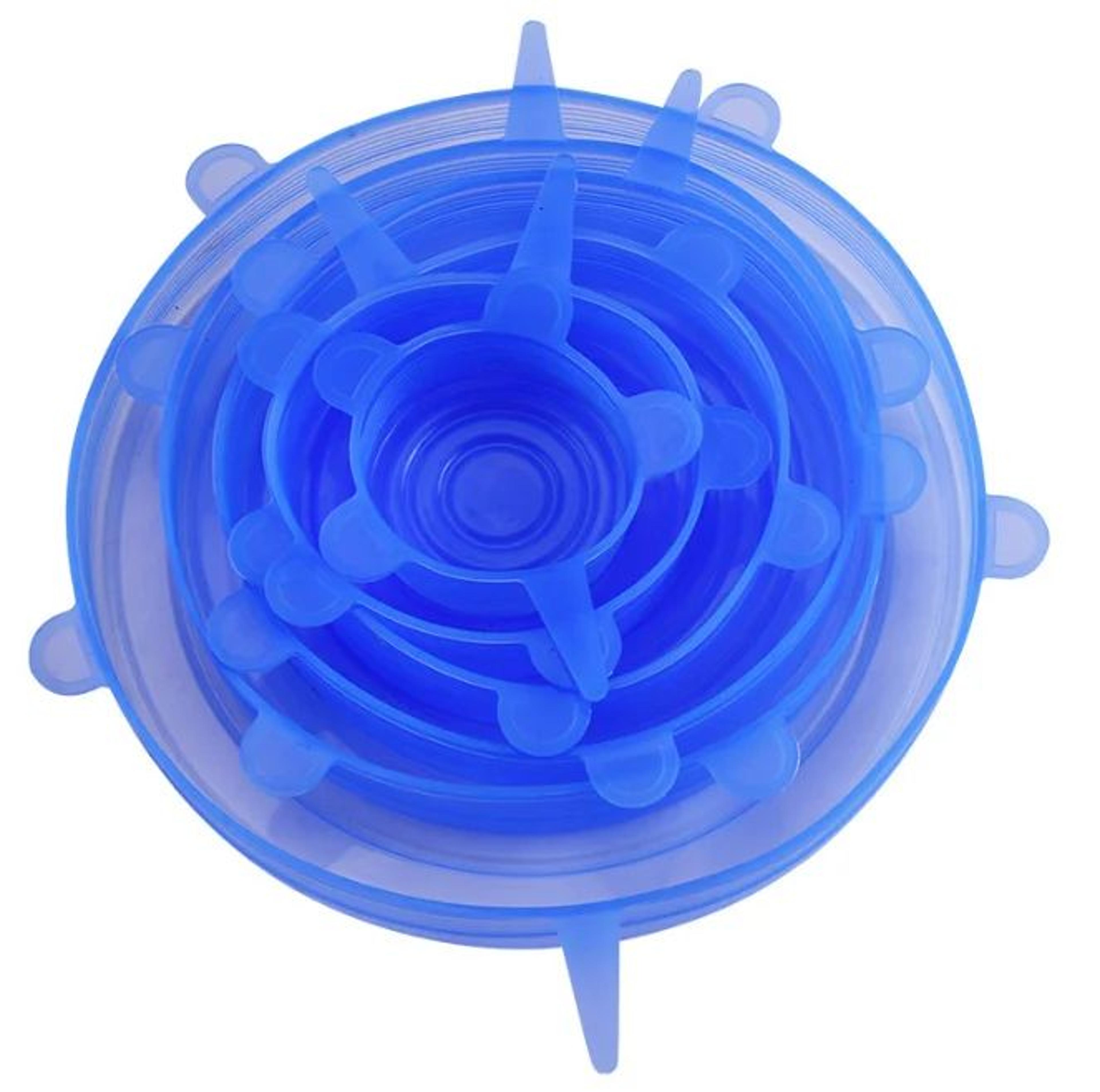 Reusable Silicone Stretch Lids Set  Food Grade Airtight Covers For Bowls Plates  Containers Leakpro 8