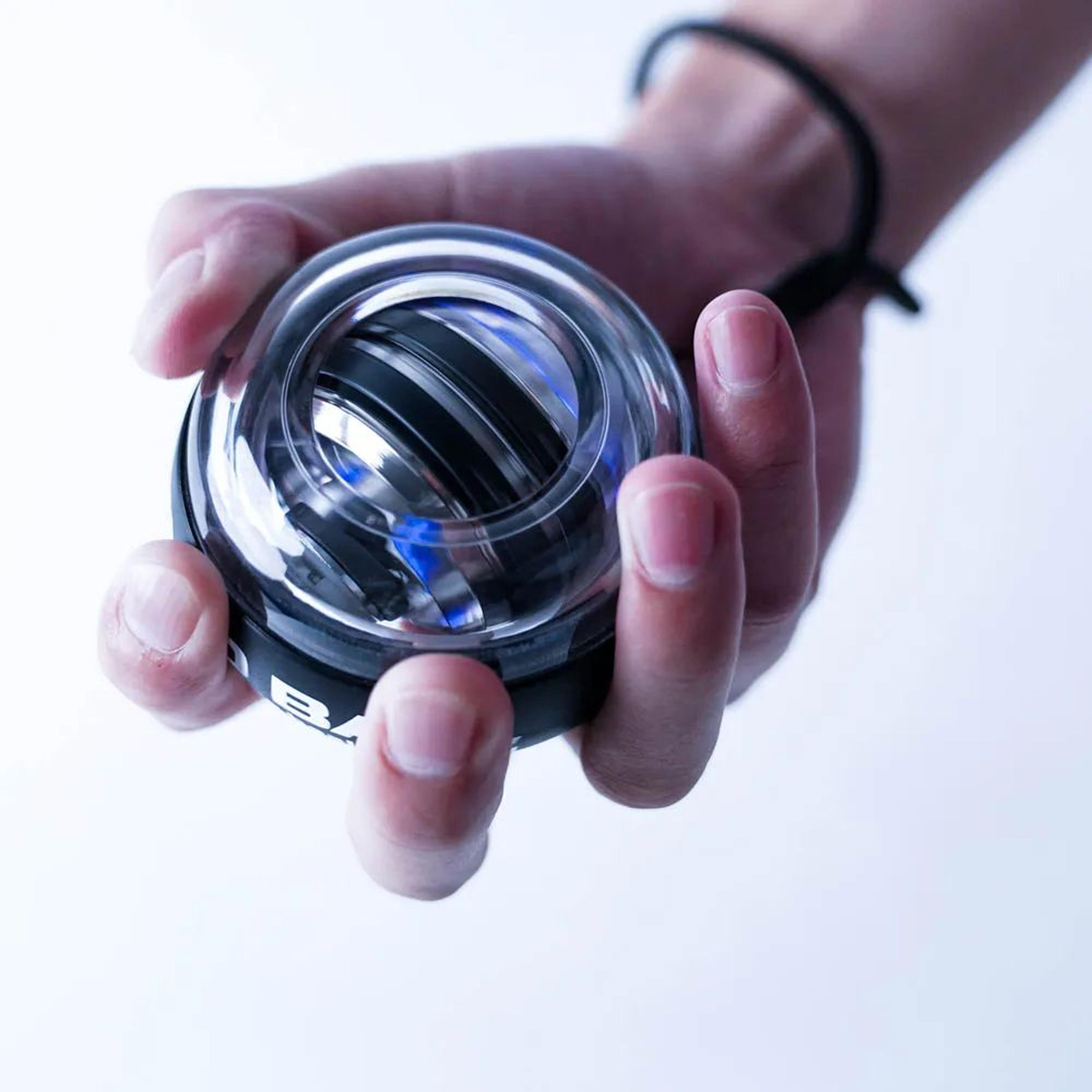LED Gyro Power Wrist Ball Trainer  Auto Start Forearm  Hand Strengthener Gyroscopic Fitness Tool Wi 4