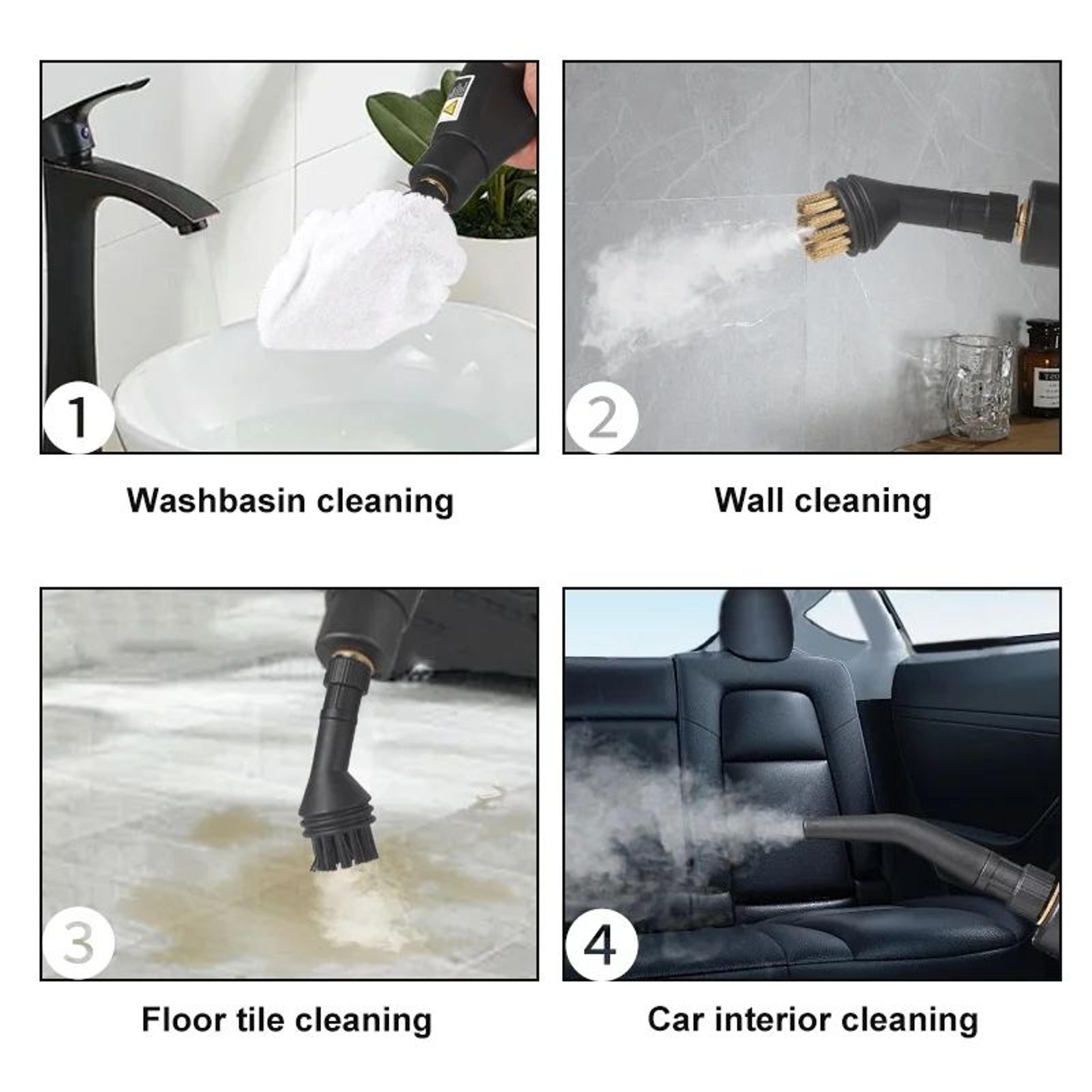 2500W HighTemp Handheld Steam Cleaner  High Pressure Steam Cleaning Machine For Kitchen Hood AC Car 3