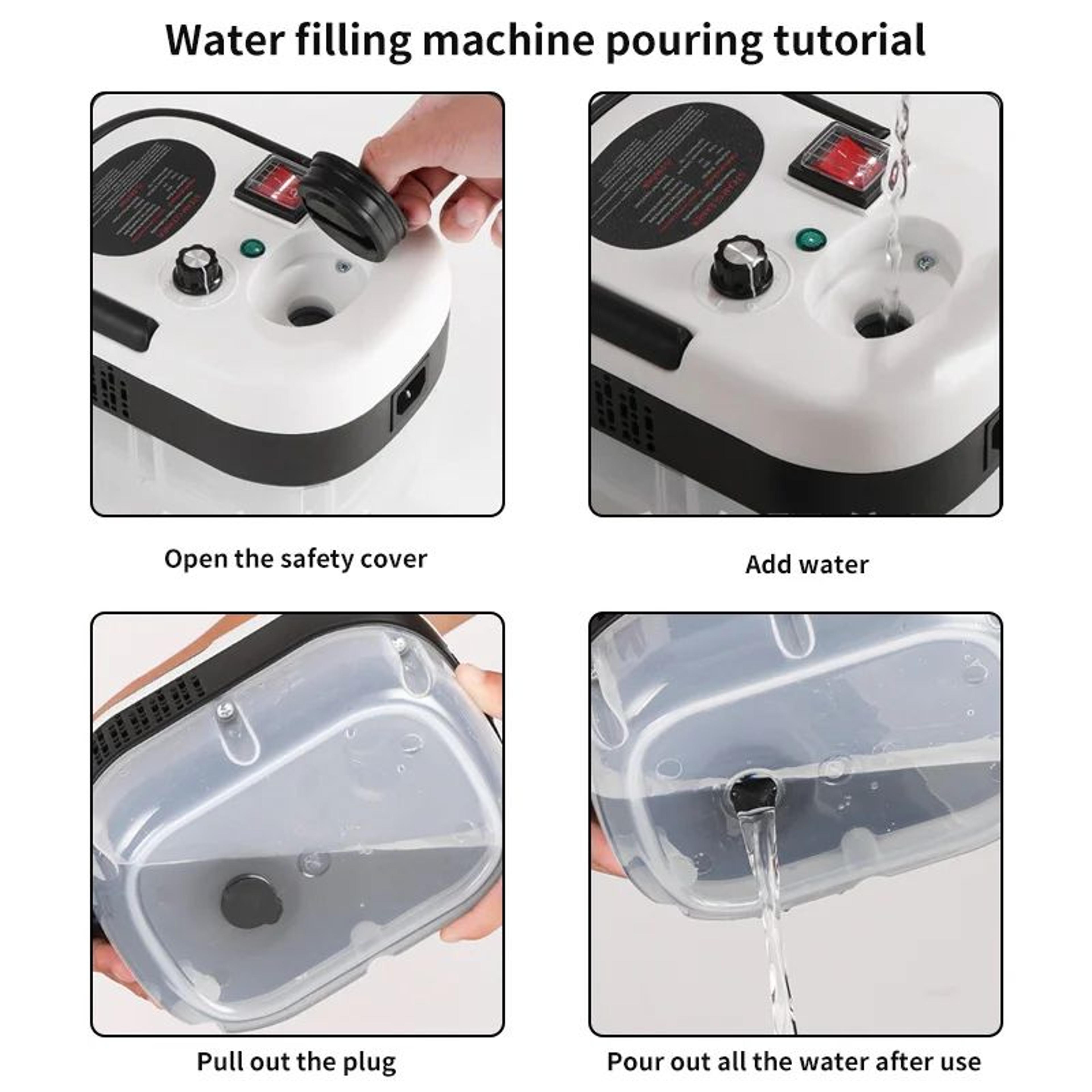 2500W HighTemp Handheld Steam Cleaner  High Pressure Steam Cleaning Machine For Kitchen Hood AC Car 5