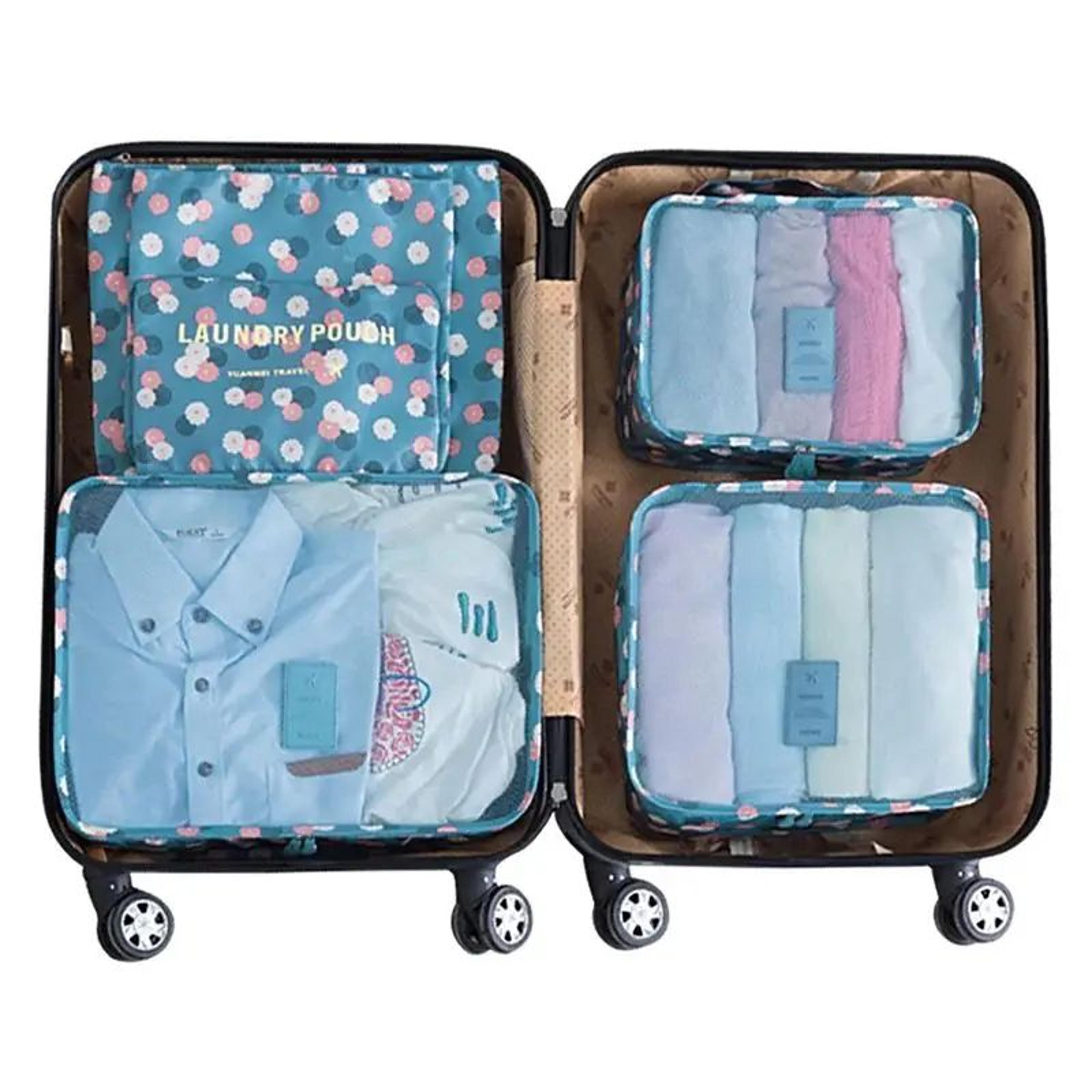 6Piece Travel Packing Cubes Set Large Luggage Organizer Bags For Clothes Business Trip Suitcase Sto 1