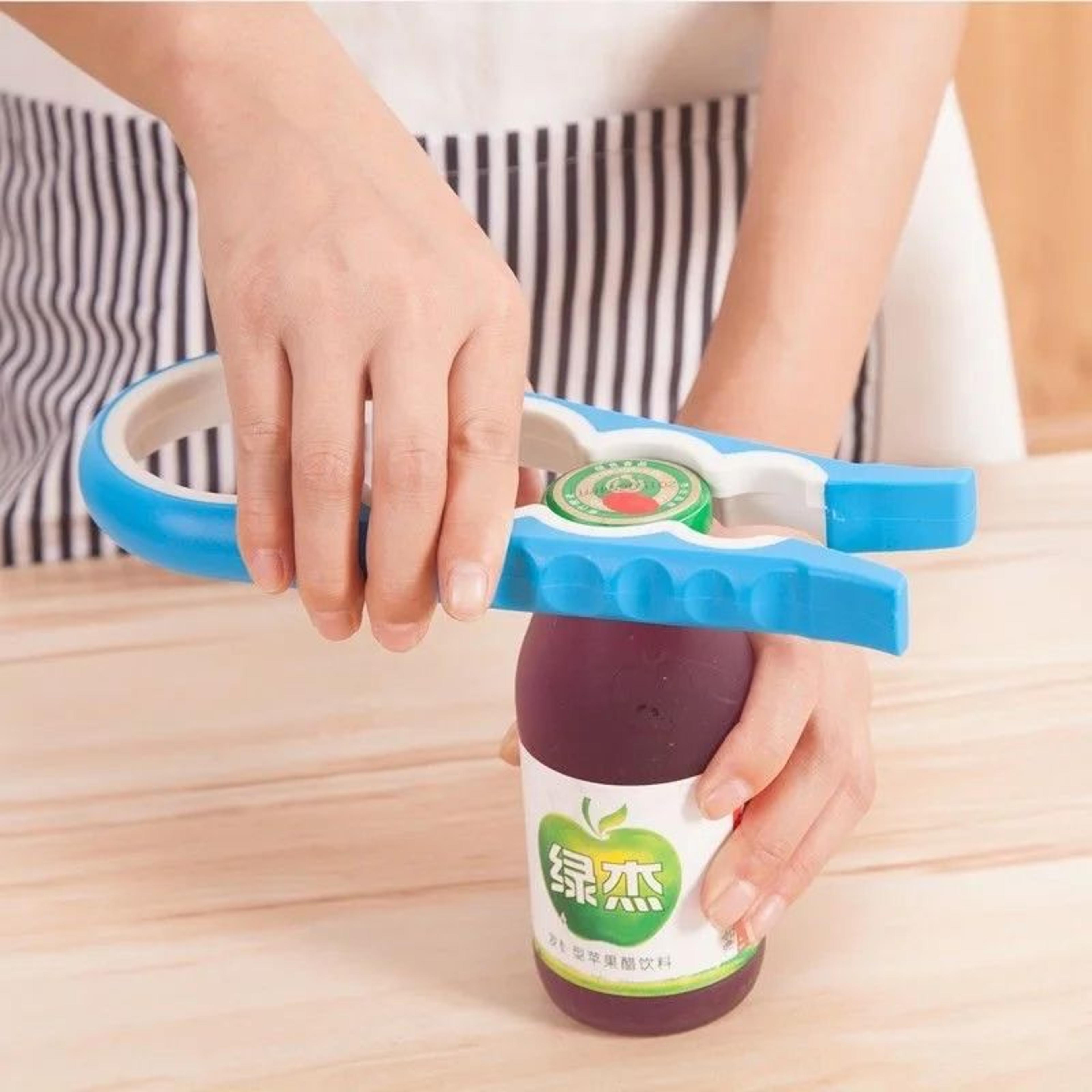 Easy Grip 4in1 Jar  Bottle Opener AntiSlip Twist Lid Remover Tool For Weak Hands Arthritis Kitchen  4