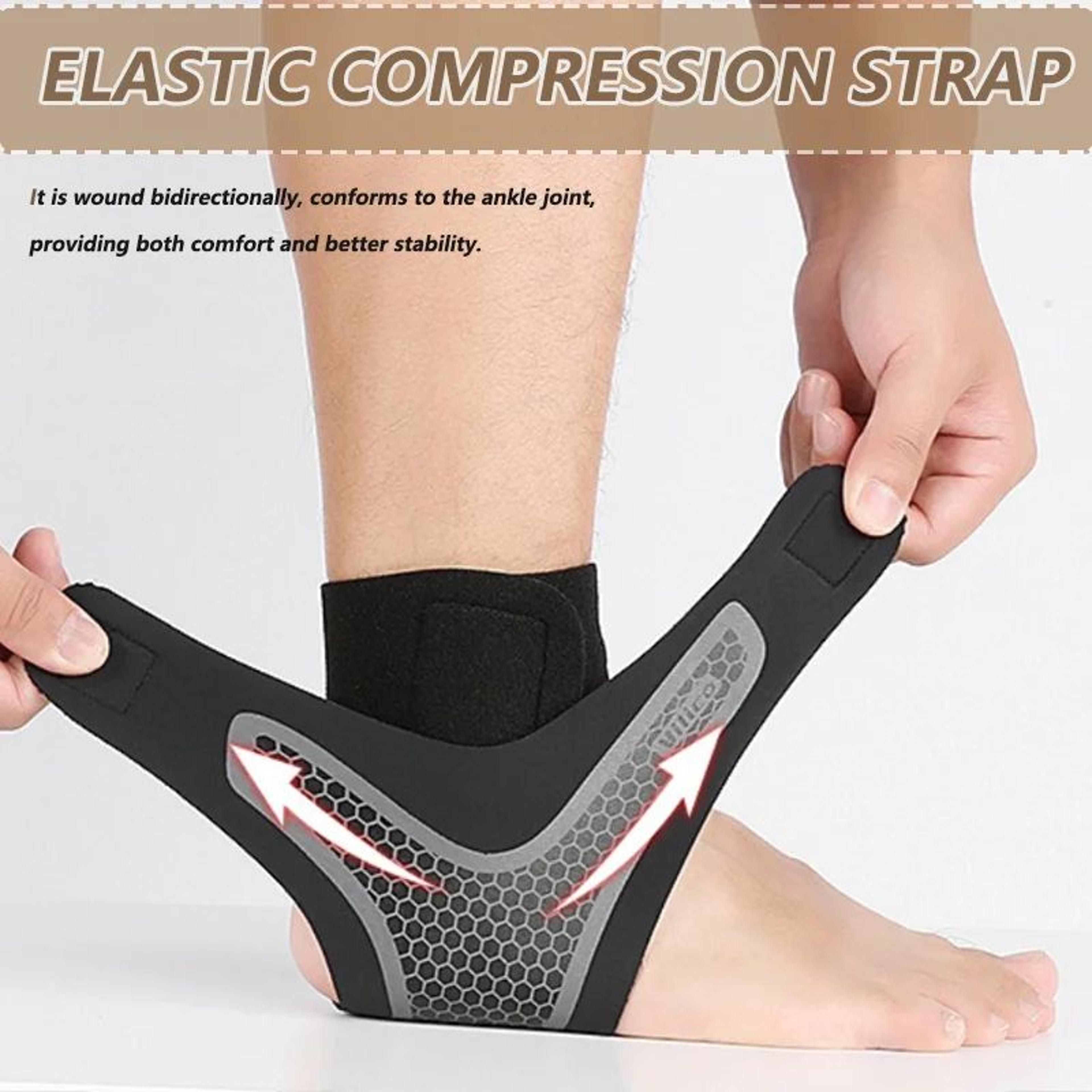 breathable ankle brace compression sleeve support for running, football, cycling & sport protection