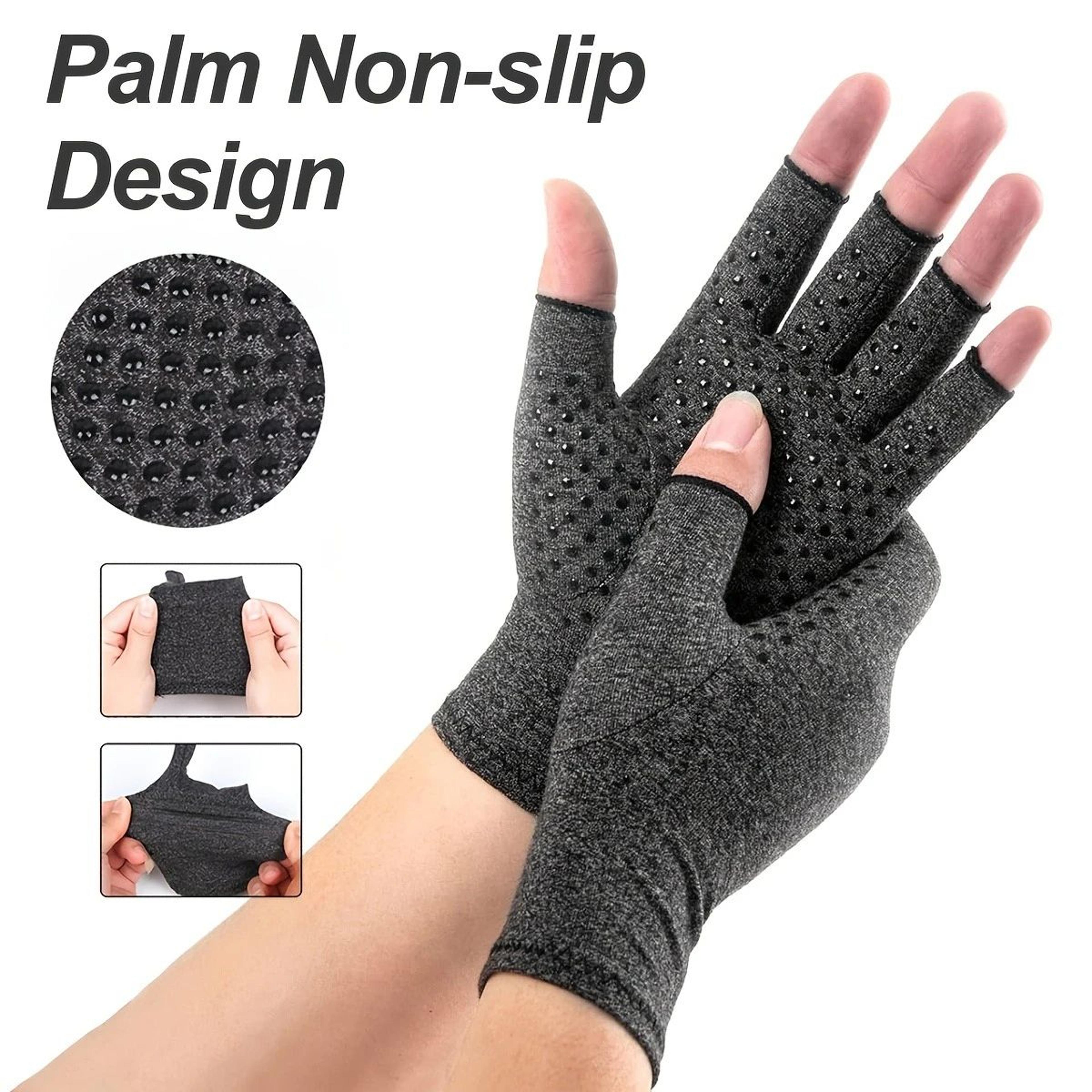 compression arthritis gloves with wrist support for carpal tunnel pain relief, anti-slip work gloves