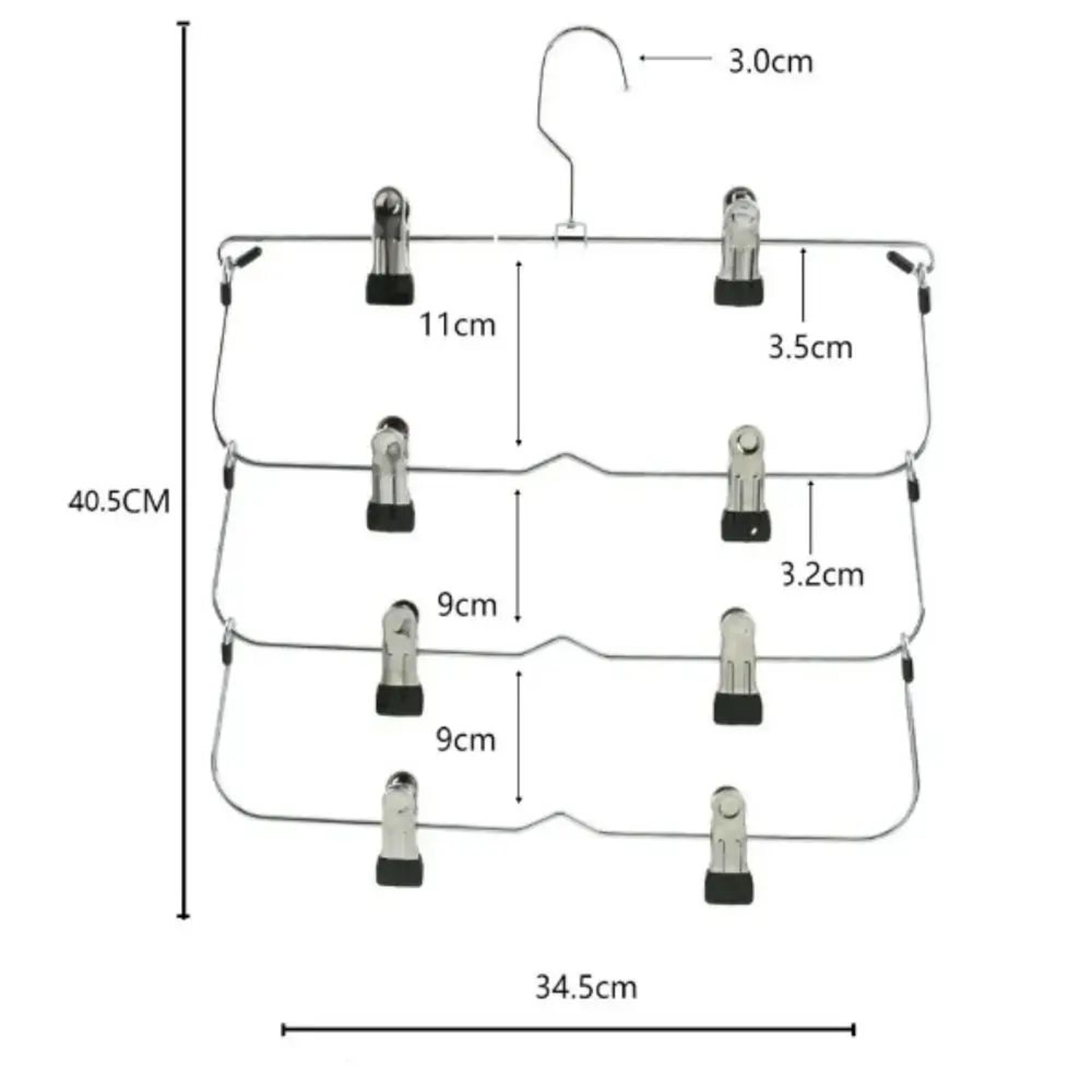 MultiFunctional NonSlip Stainless Steel Pants Hanger  Seamless Skirt  Trouser Storage Rack 5