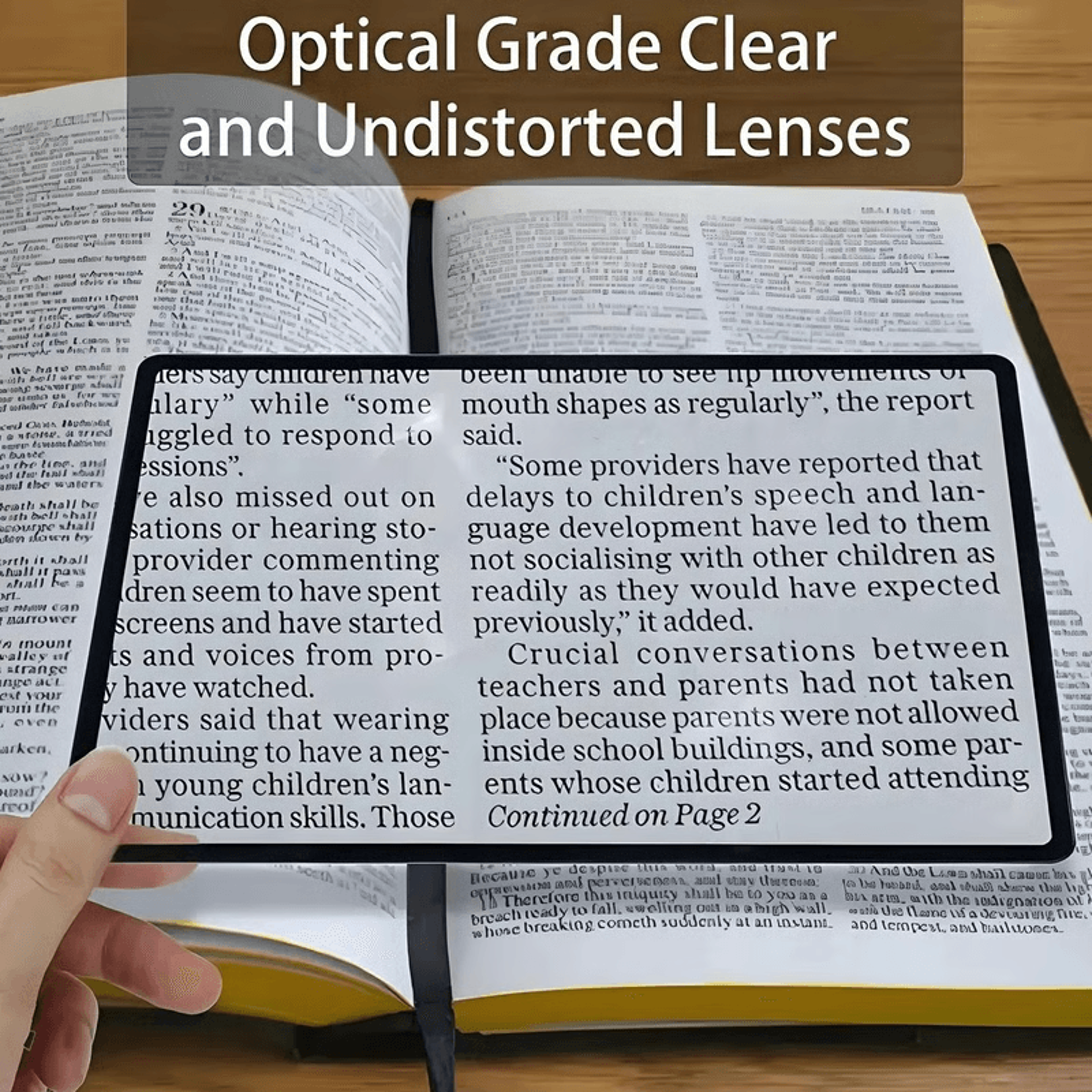 Full Page Magnifying Sheet For Smooth Reading Clear Text And Less Eye Strain 10