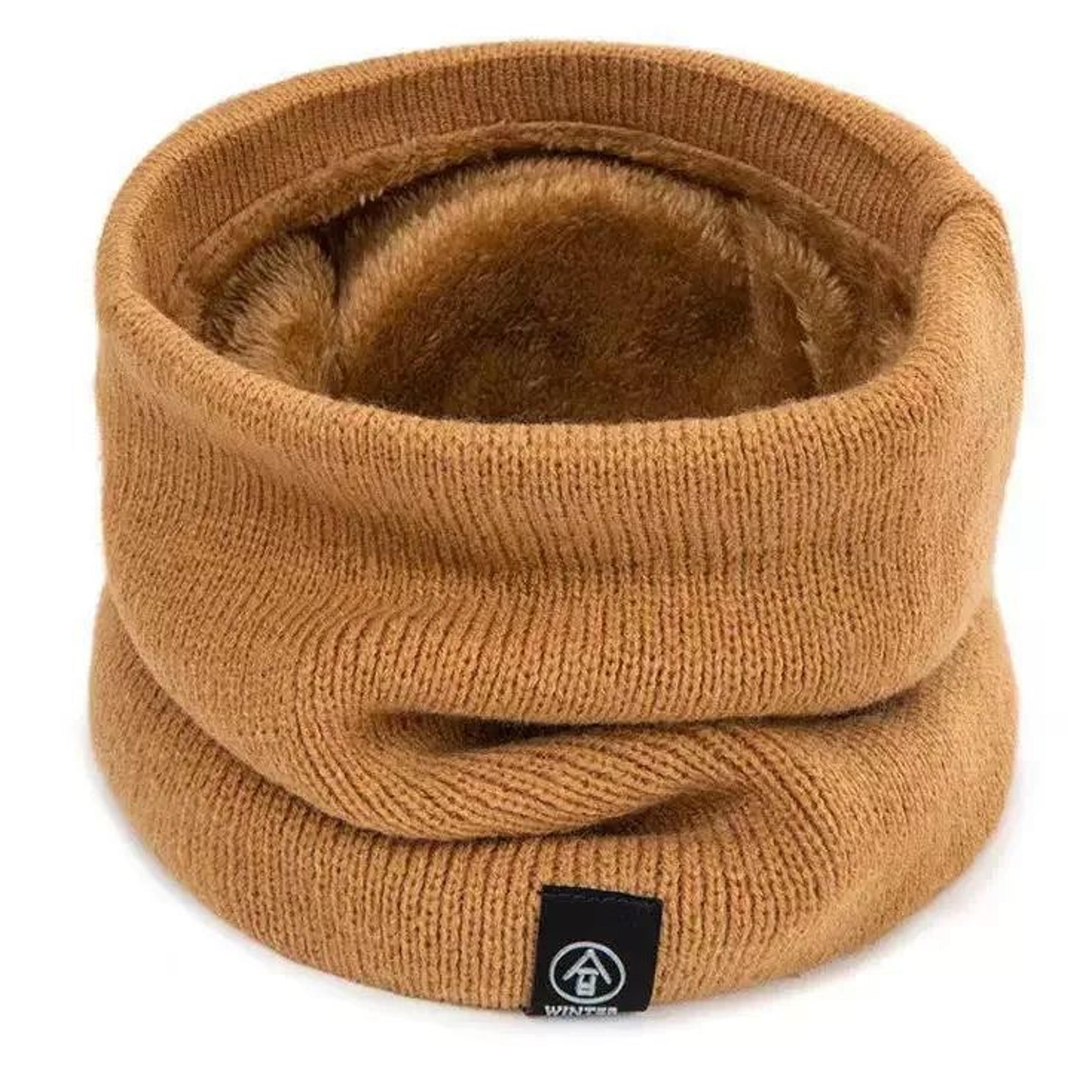 Winter Warm Knitted Neck Scarf Full Face Cover  Plush CashmereFeel Thermal Neck Warmer For Women  M 12
