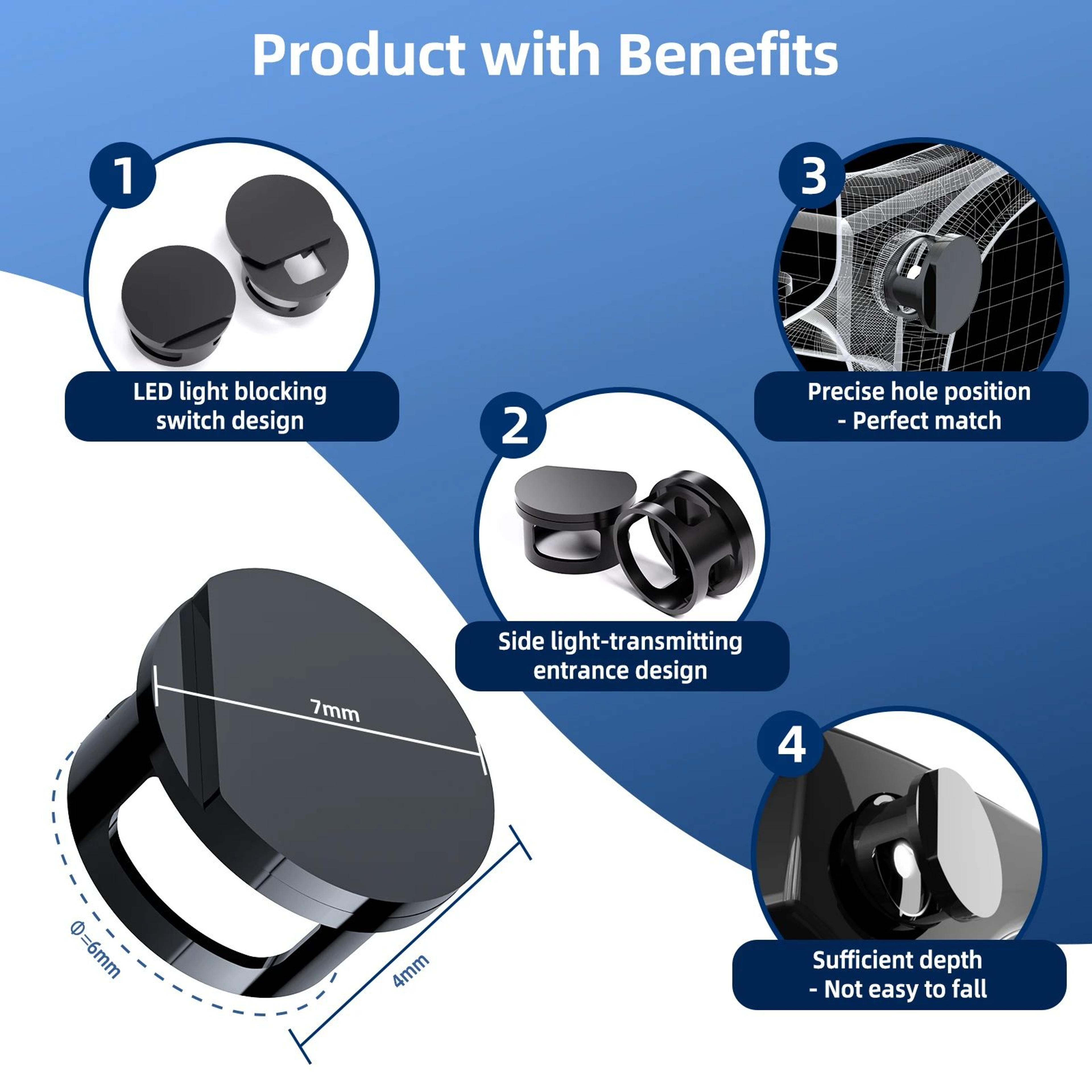 StealthShield LED Light Cover For RayBan Meta  Oakley Meta HSTN  Adjustable Camera Privacy Blocker