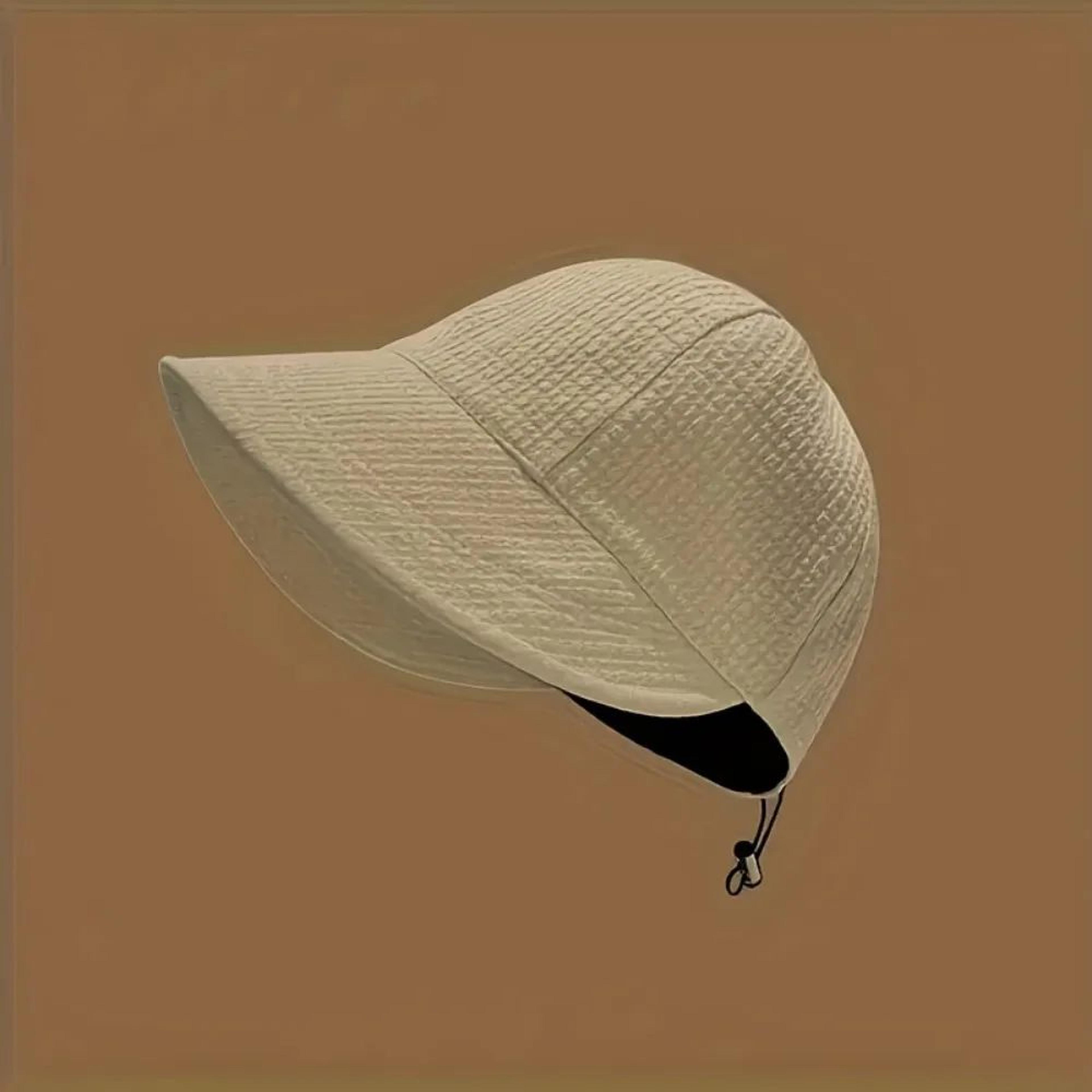 BreezeFit Womens Waffle Knit Drawstring Baseball Cap  Adjustable Summer Sun Protection Hat 3
