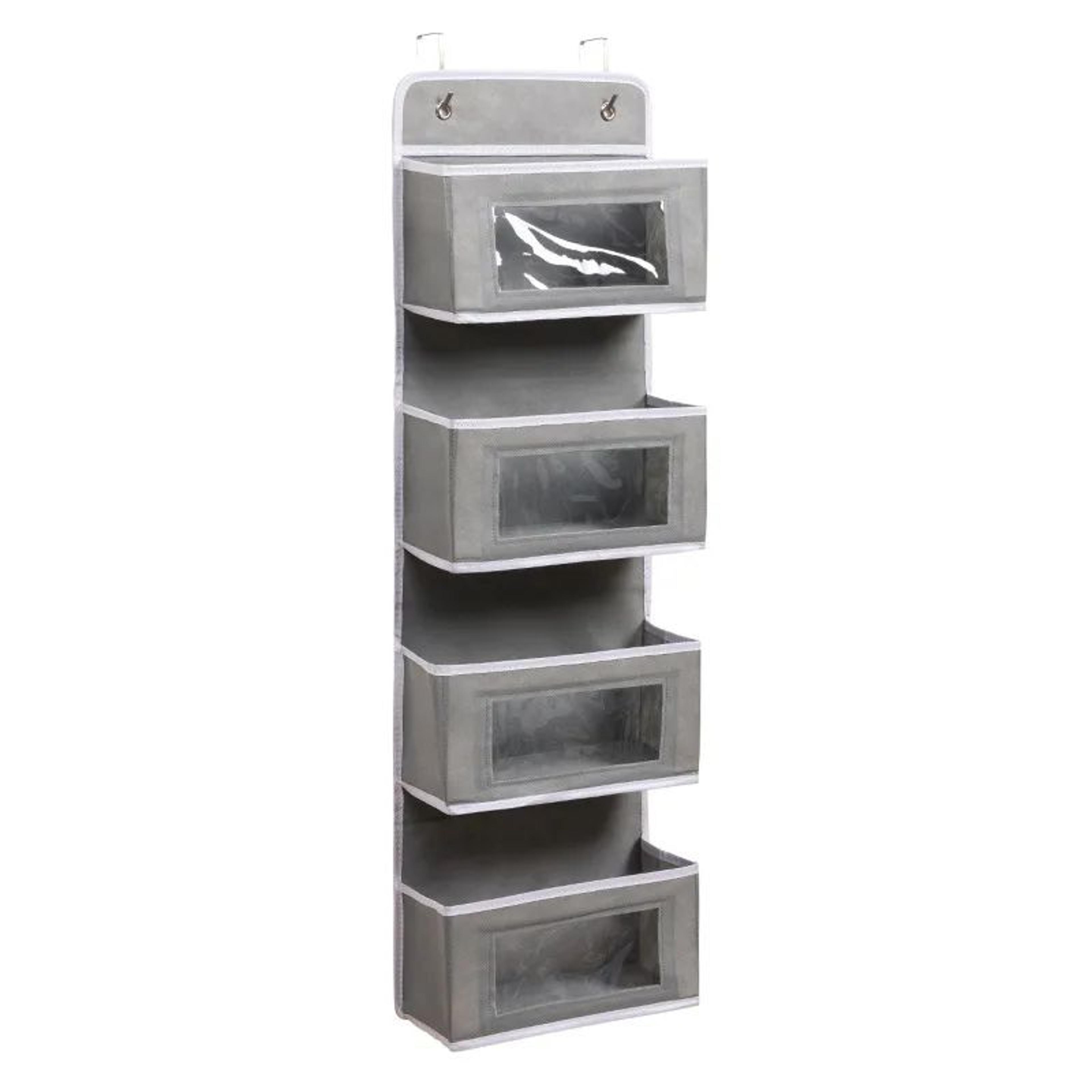 SpaceNest 4Tier OvertheDoor Hanging Organizer  Fabric Storage Bag For Underwear Socks  Small Items 6