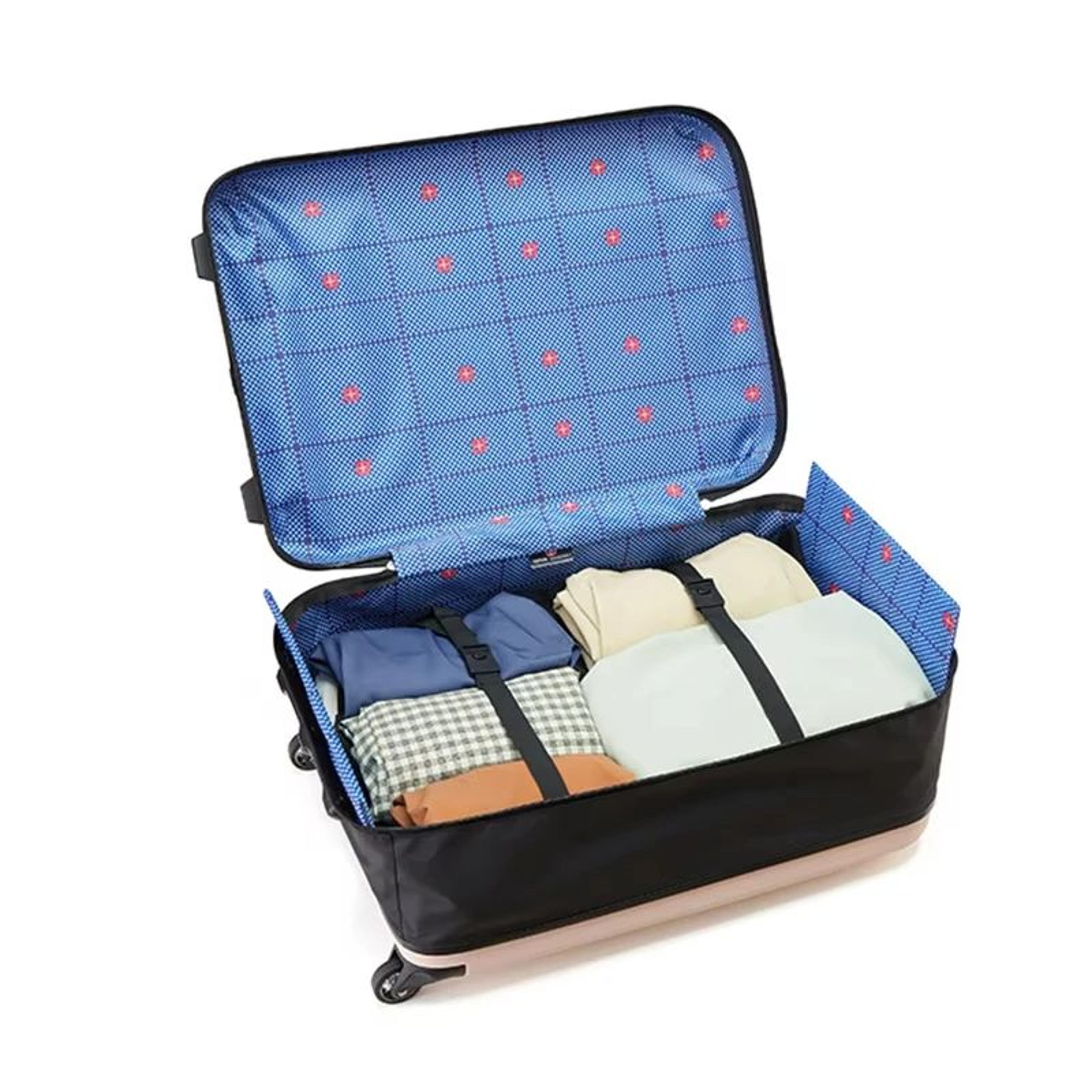 Lightweight Folding Trolley Luggage  Expandable Travel Suitcase For Business  School 2