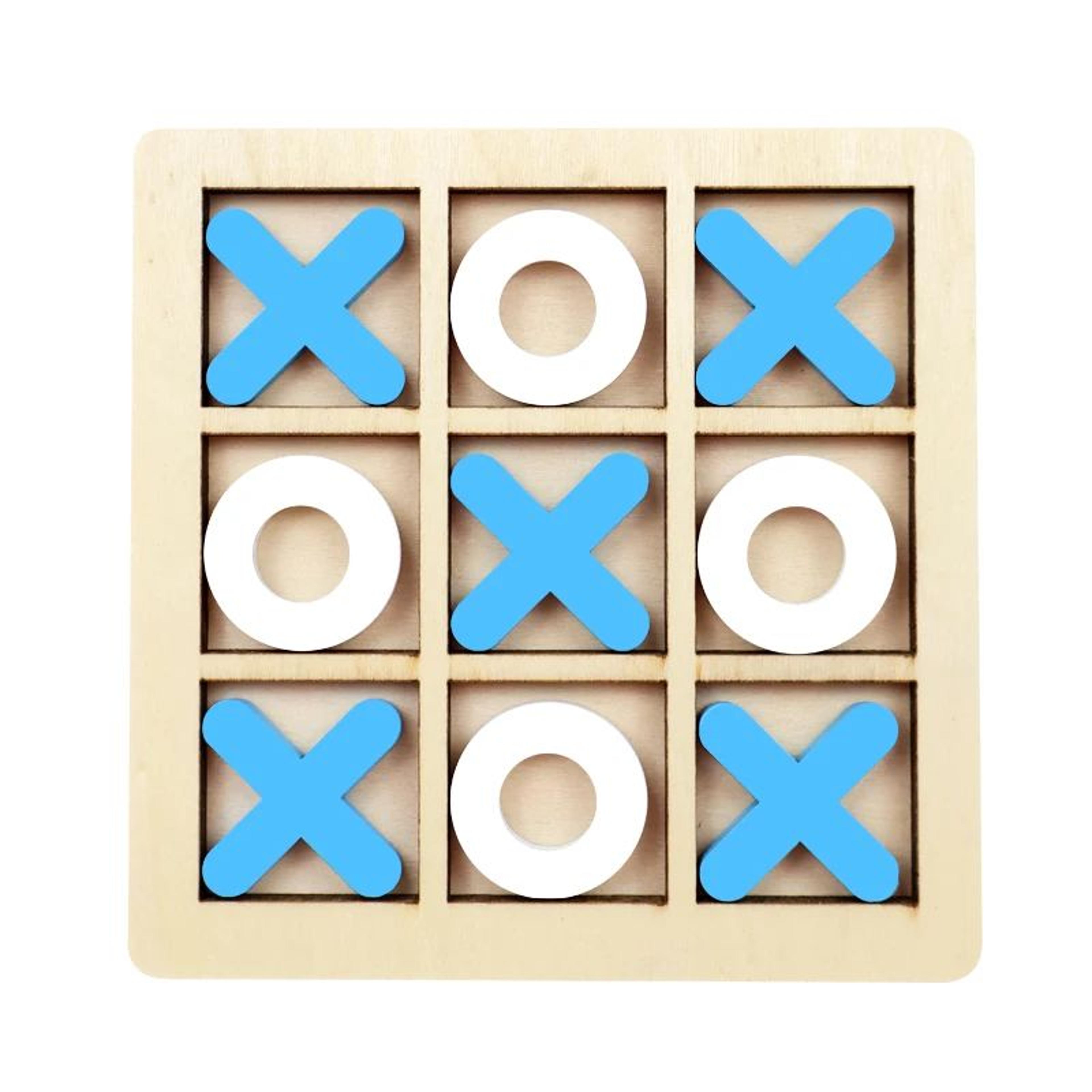 Montessori Wooden XO Puzzle Chess Game  Educational Brain Training Toy For Kids 7
