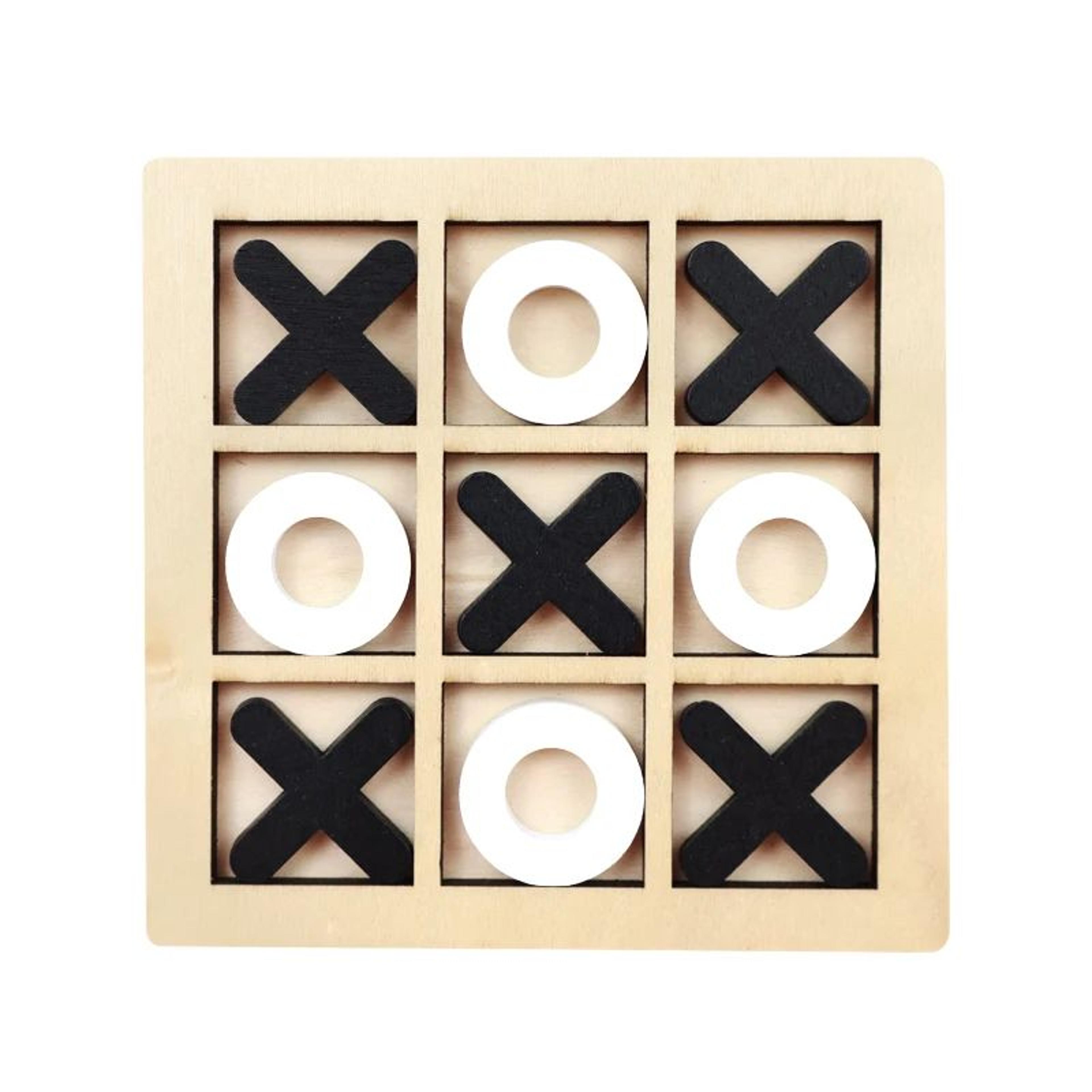 Montessori Wooden XO Puzzle Chess Game  Educational Brain Training Toy For Kids 9