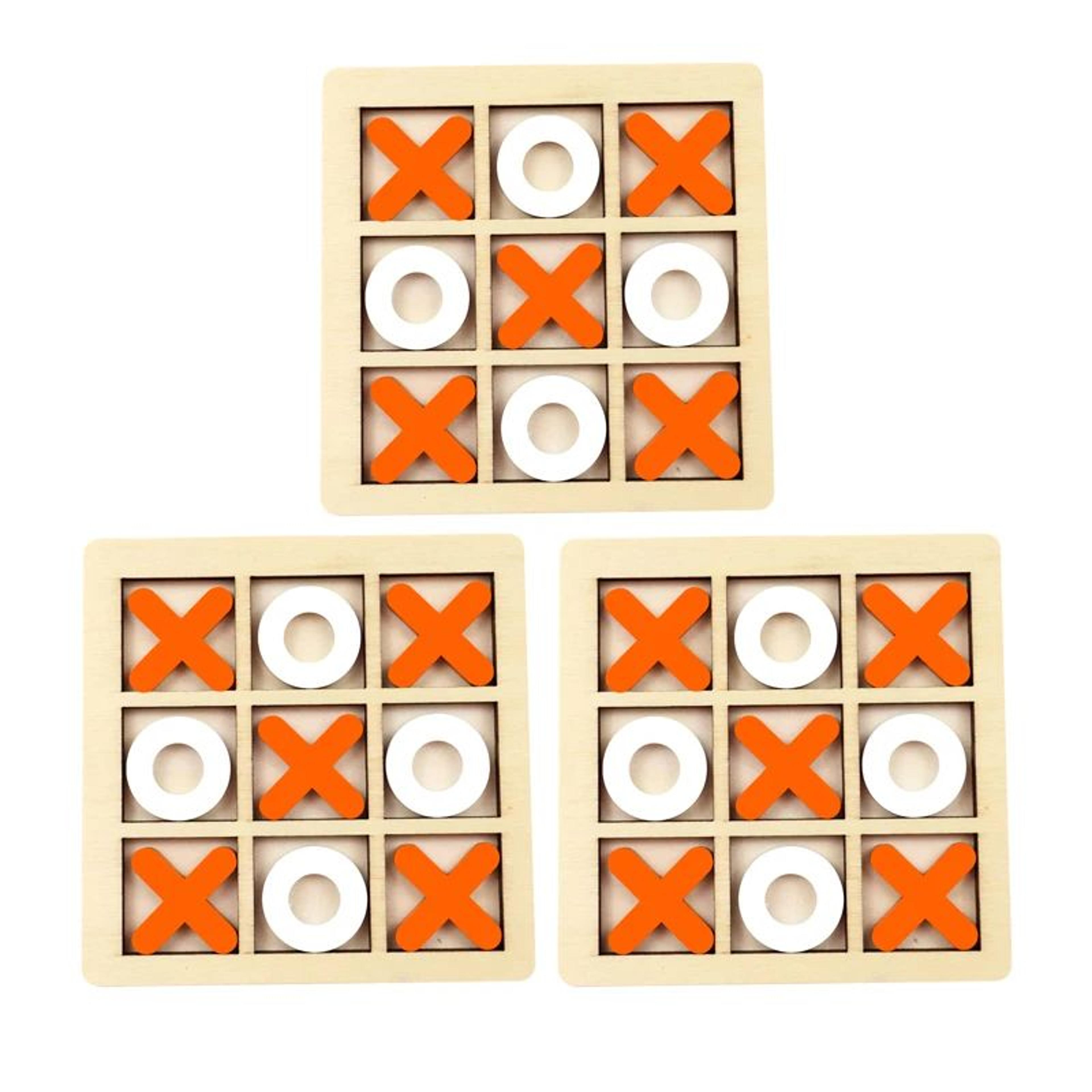 Montessori Wooden XO Puzzle Chess Game  Educational Brain Training Toy For Kids 11