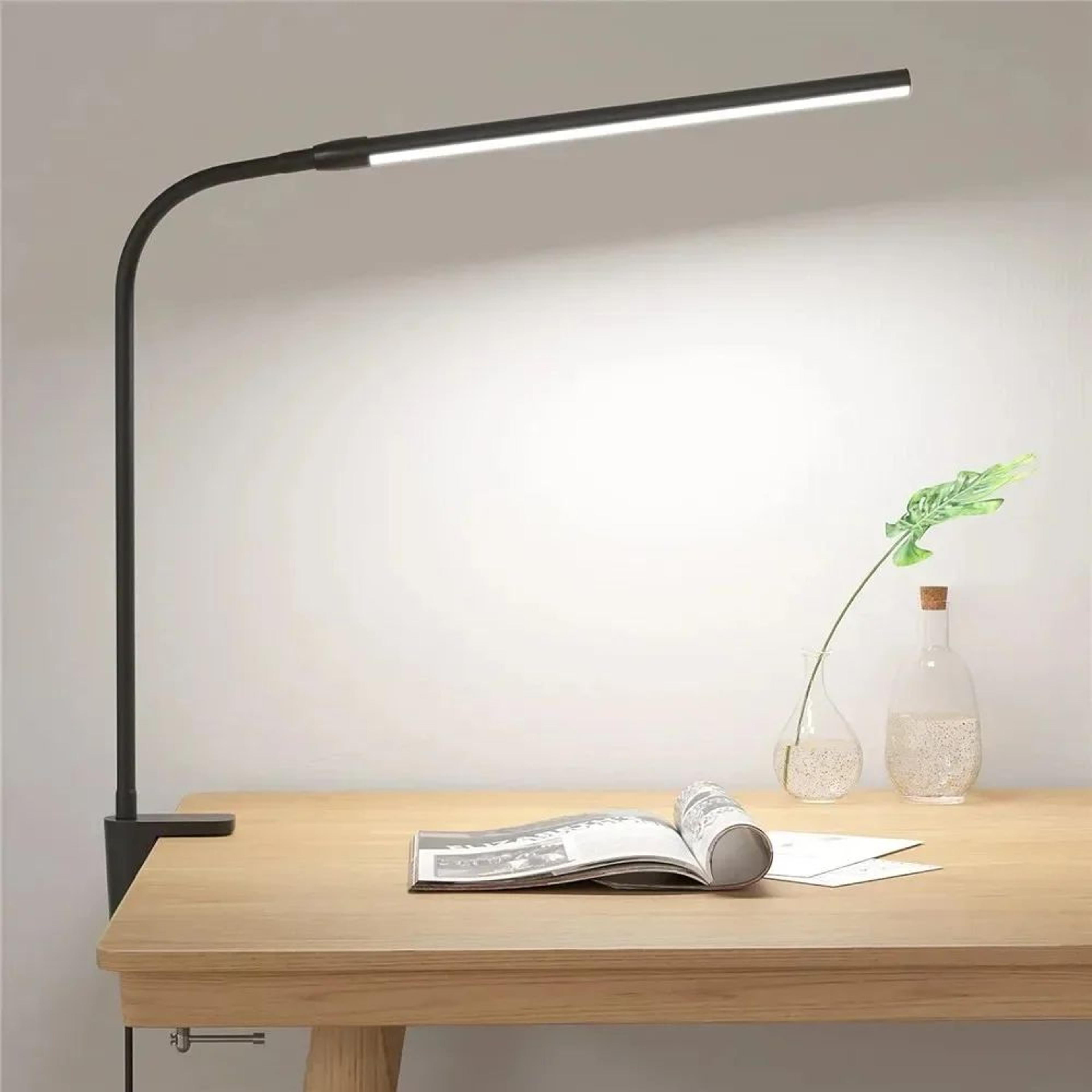 Dual Head LED Desk Lamp With Remote  Dimmable Architect Monitor Light For Office  Reading 6