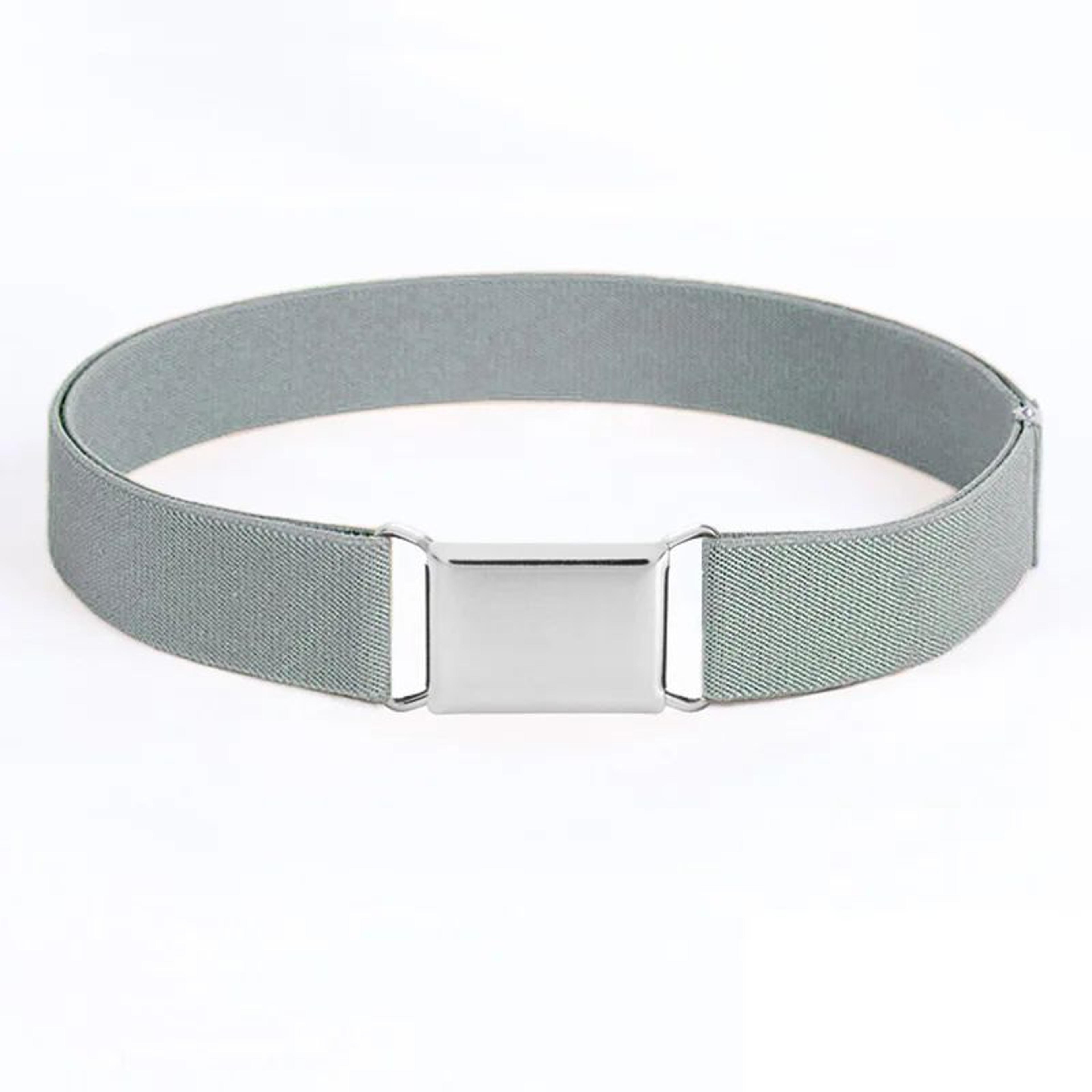 Womens Adjustable Elastic Invisible Waist Belt With Square Buckle  Comfortable Stretch Belt For Jea 12