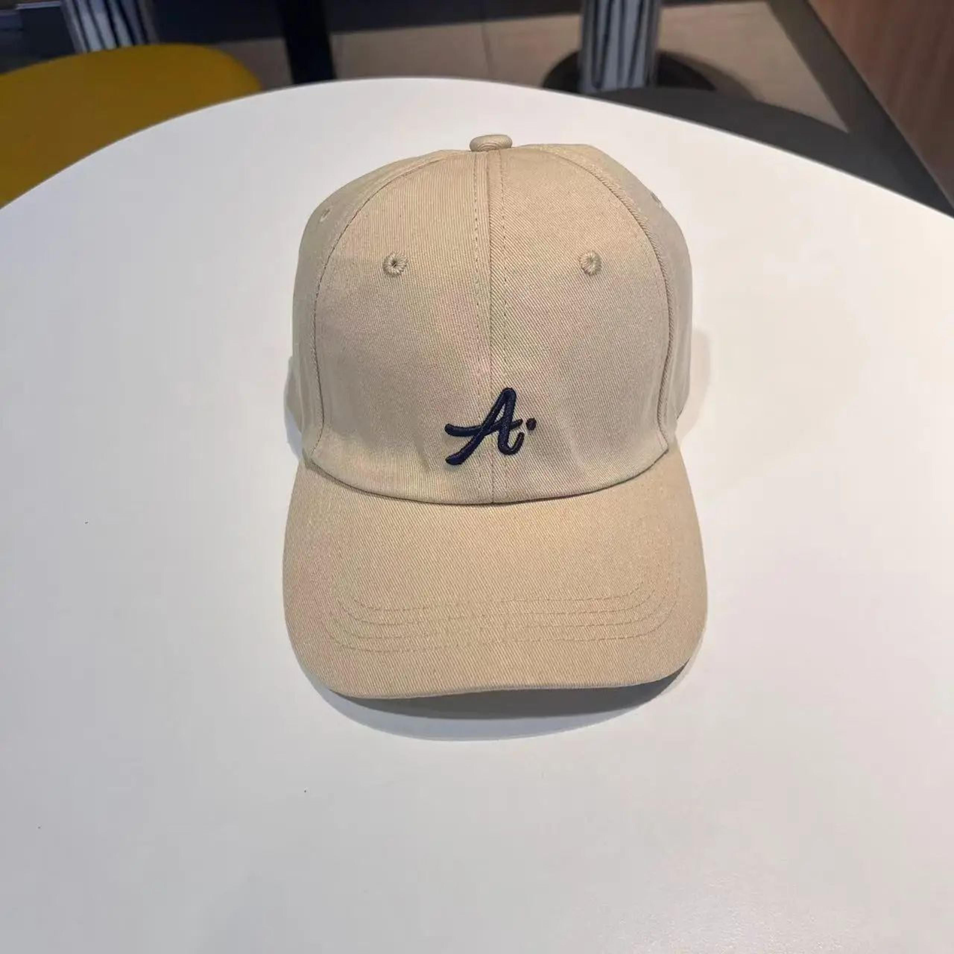 Retro 3D Letter Embroidered Baseball Cap  Adjustable Big Head Duckbill Hat 9