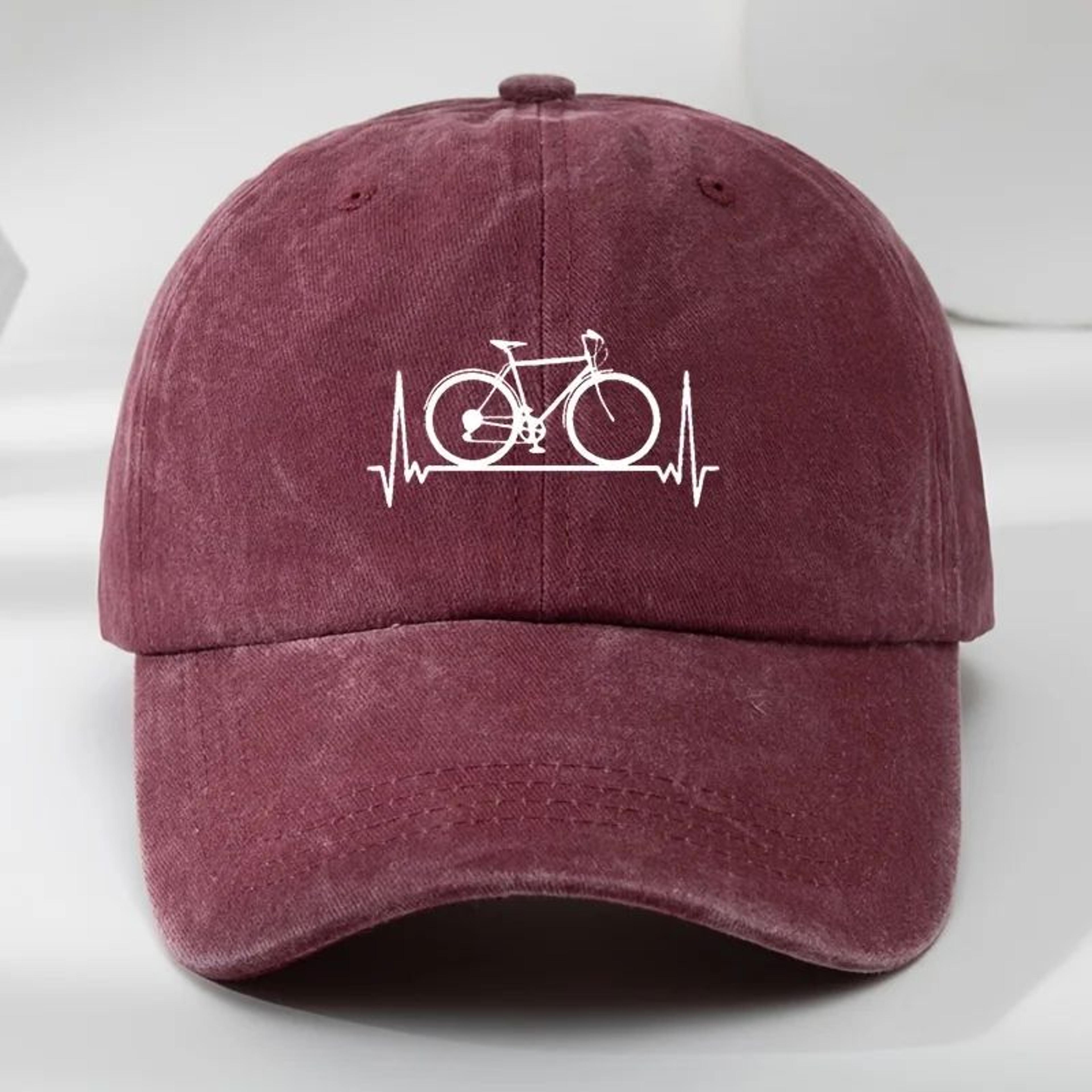 Bicycle Print Outdoor Baseball Cap  Adjustable Sun Protection Sports Hat 6