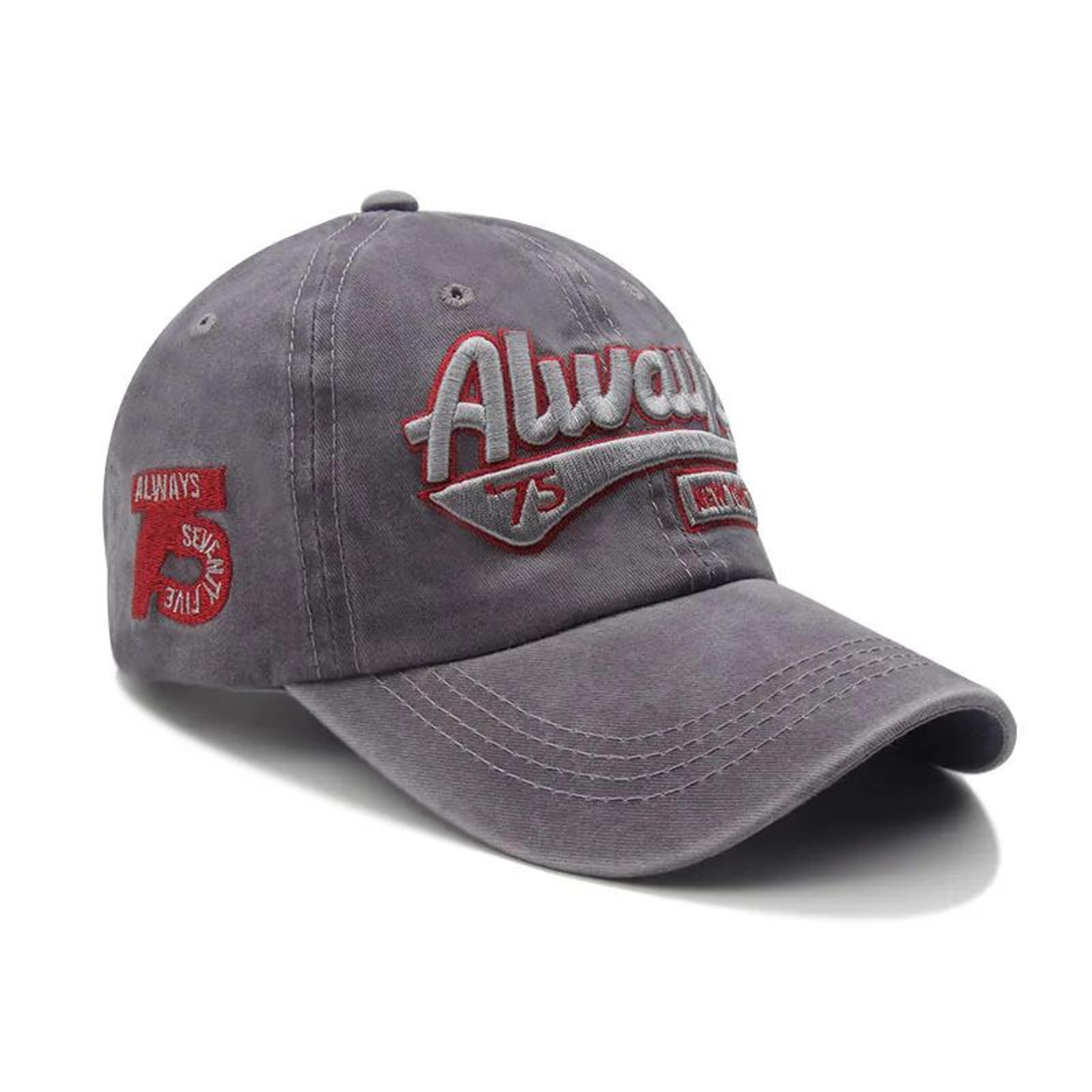 Vintage Letter Embroidered Baseball Cap  Street Style Curved Brim Hip Hop Hat 2