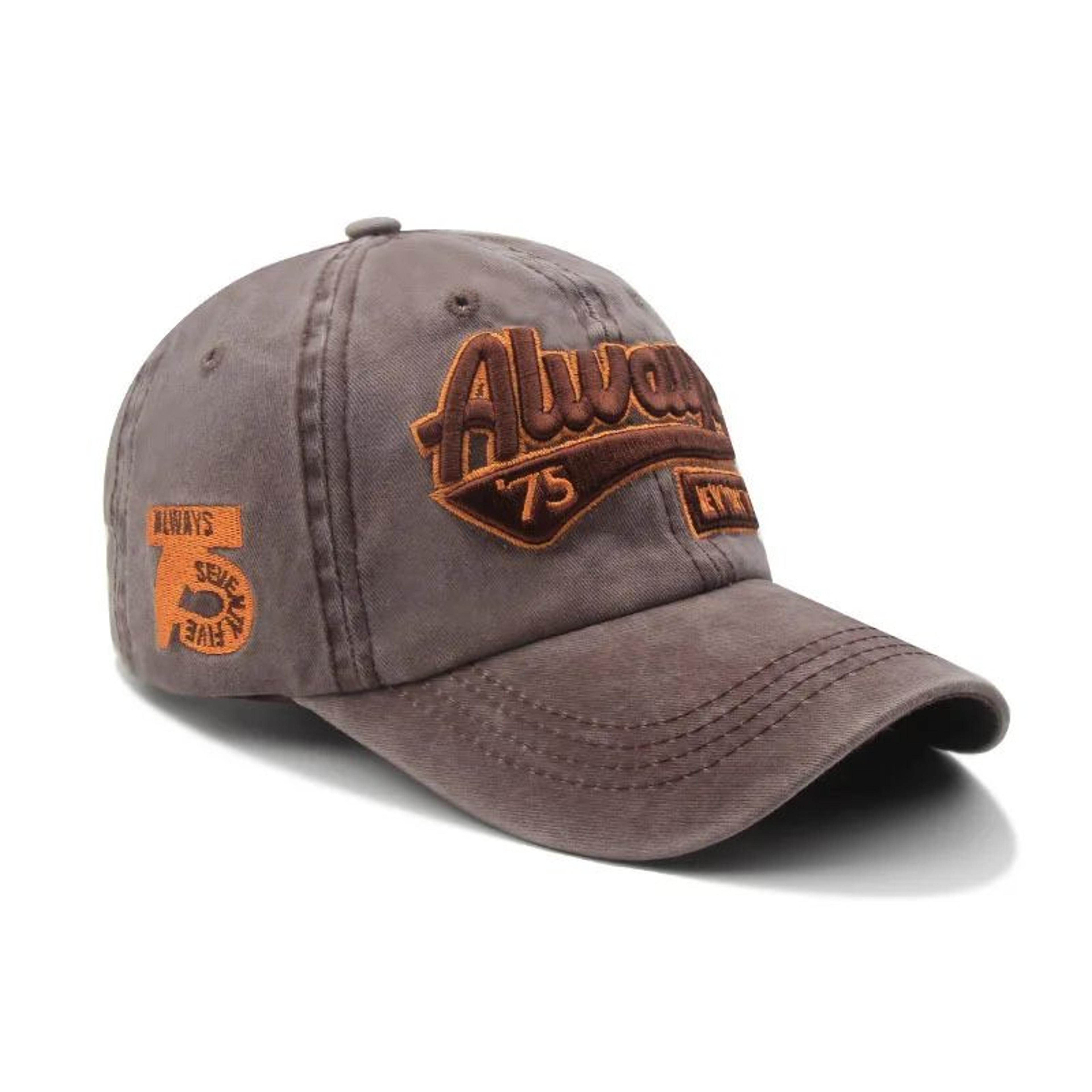 Vintage Letter Embroidered Baseball Cap  Street Style Curved Brim Hip Hop Hat 7