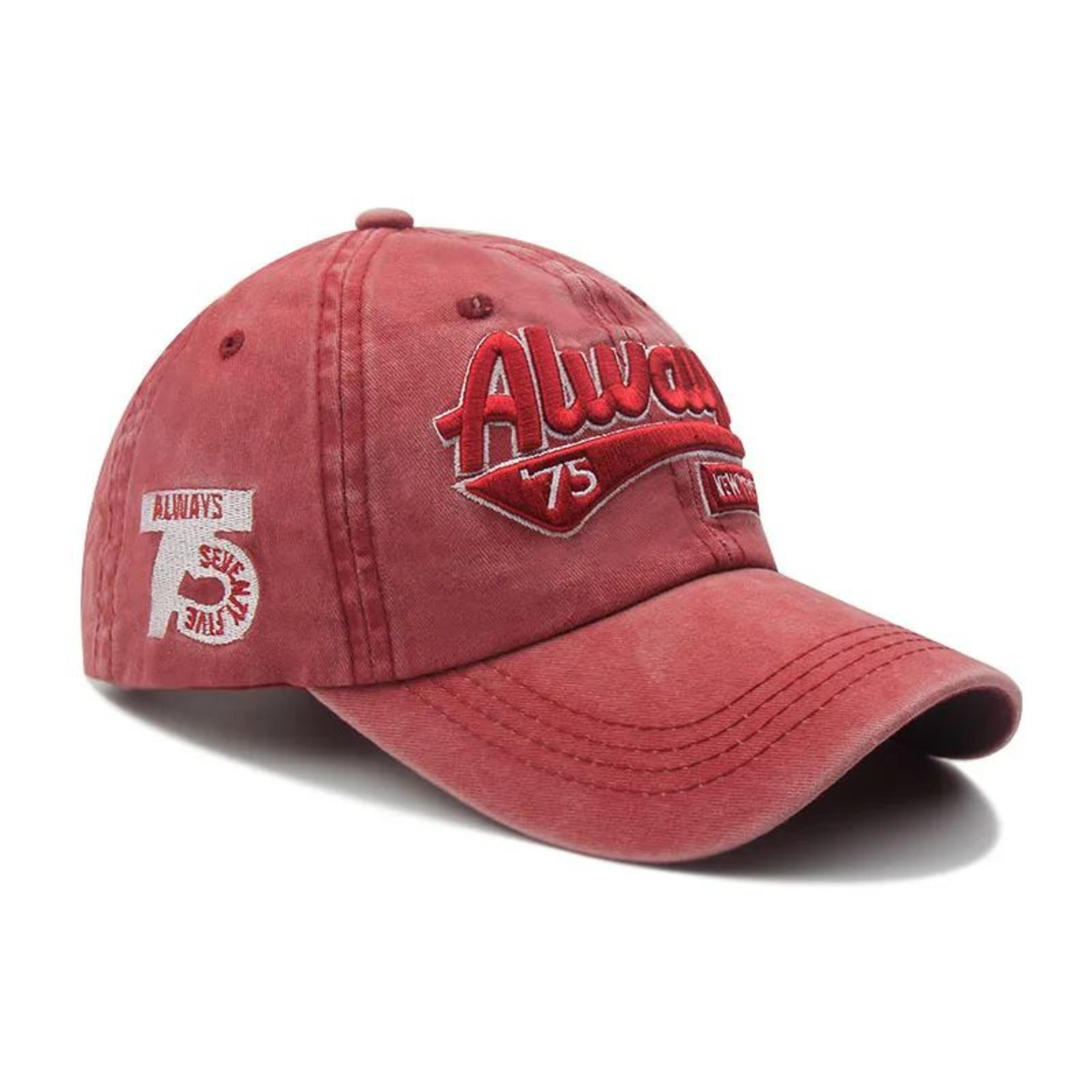 Vintage Letter Embroidered Baseball Cap  Street Style Curved Brim Hip Hop Hat 10