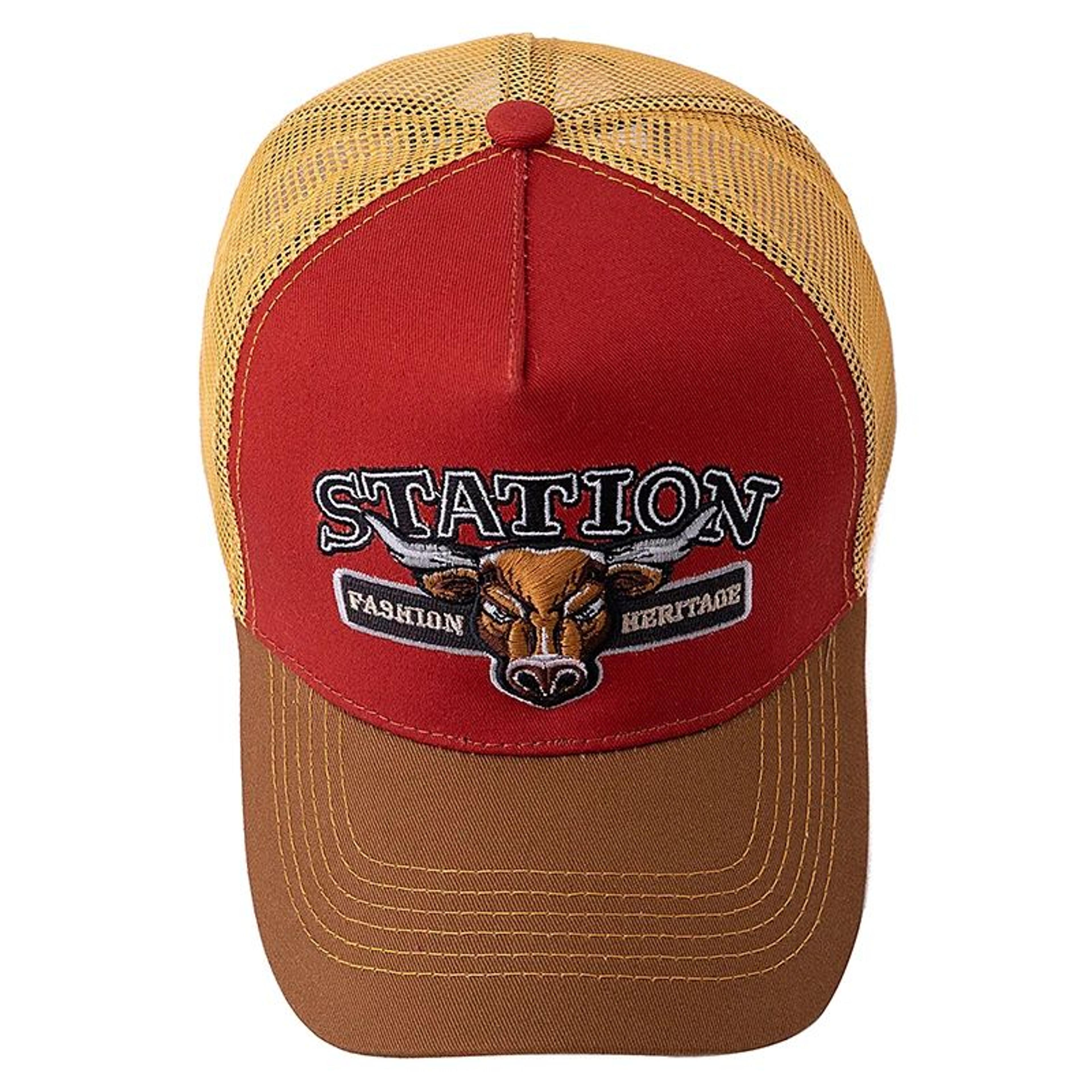 Bulls Head Mesh Trucker Hat  Adjustable Snapback Summer Baseball Cap 1