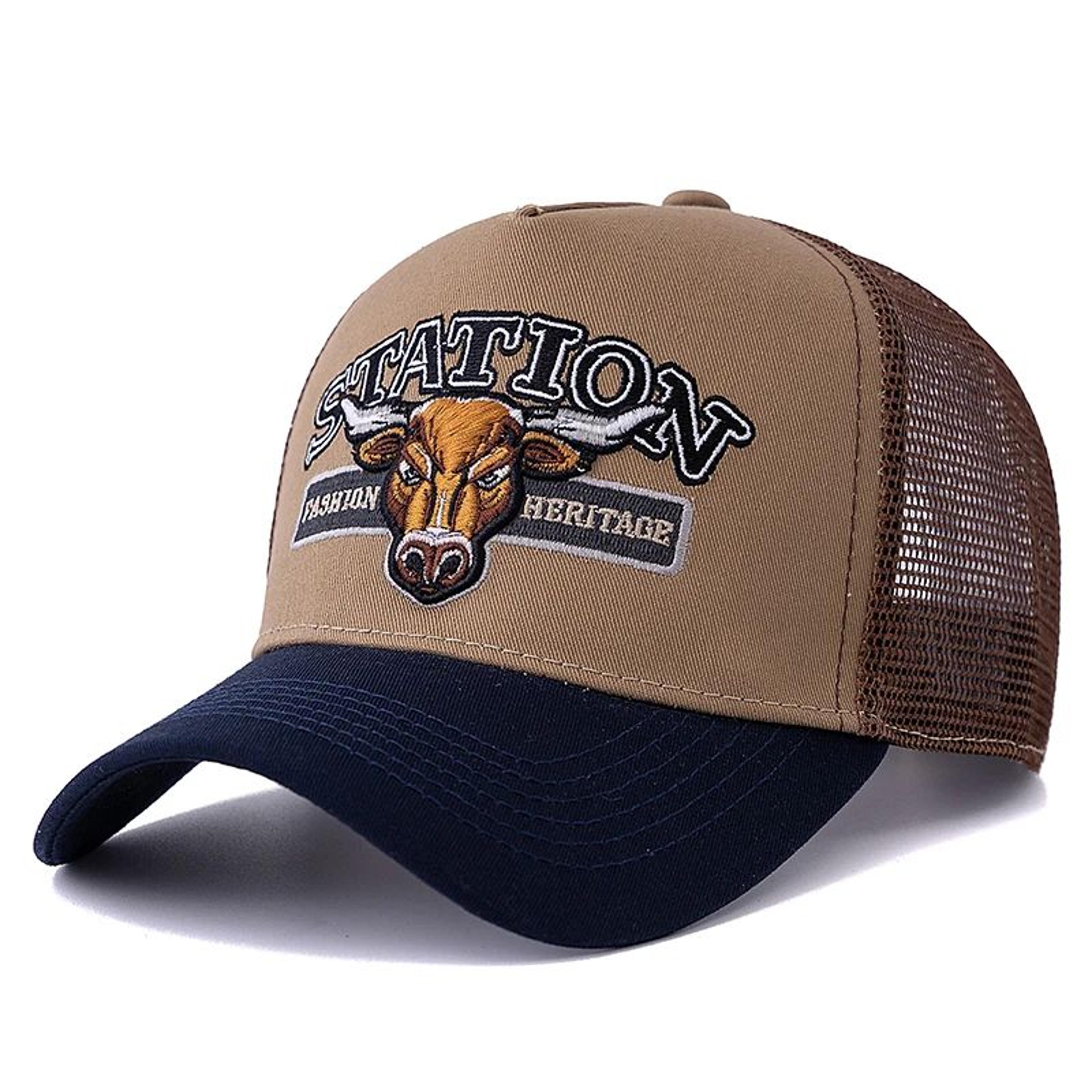 Bulls Head Mesh Trucker Hat  Adjustable Snapback Summer Baseball Cap 8