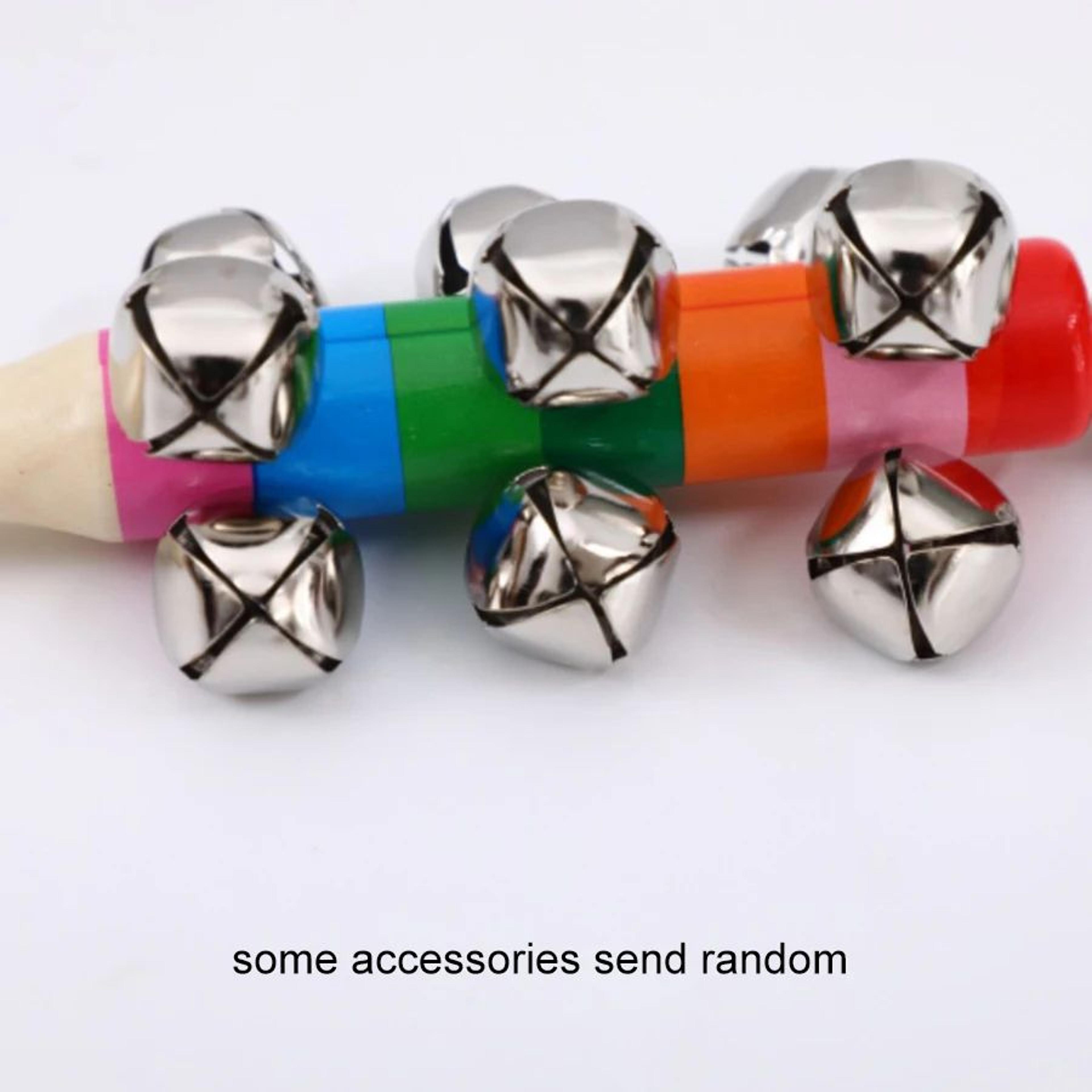Colorful Rainbow Wooden Hand Bell Stick  Rhythm Musical Toy For Kids Party  KTV Fun 4
