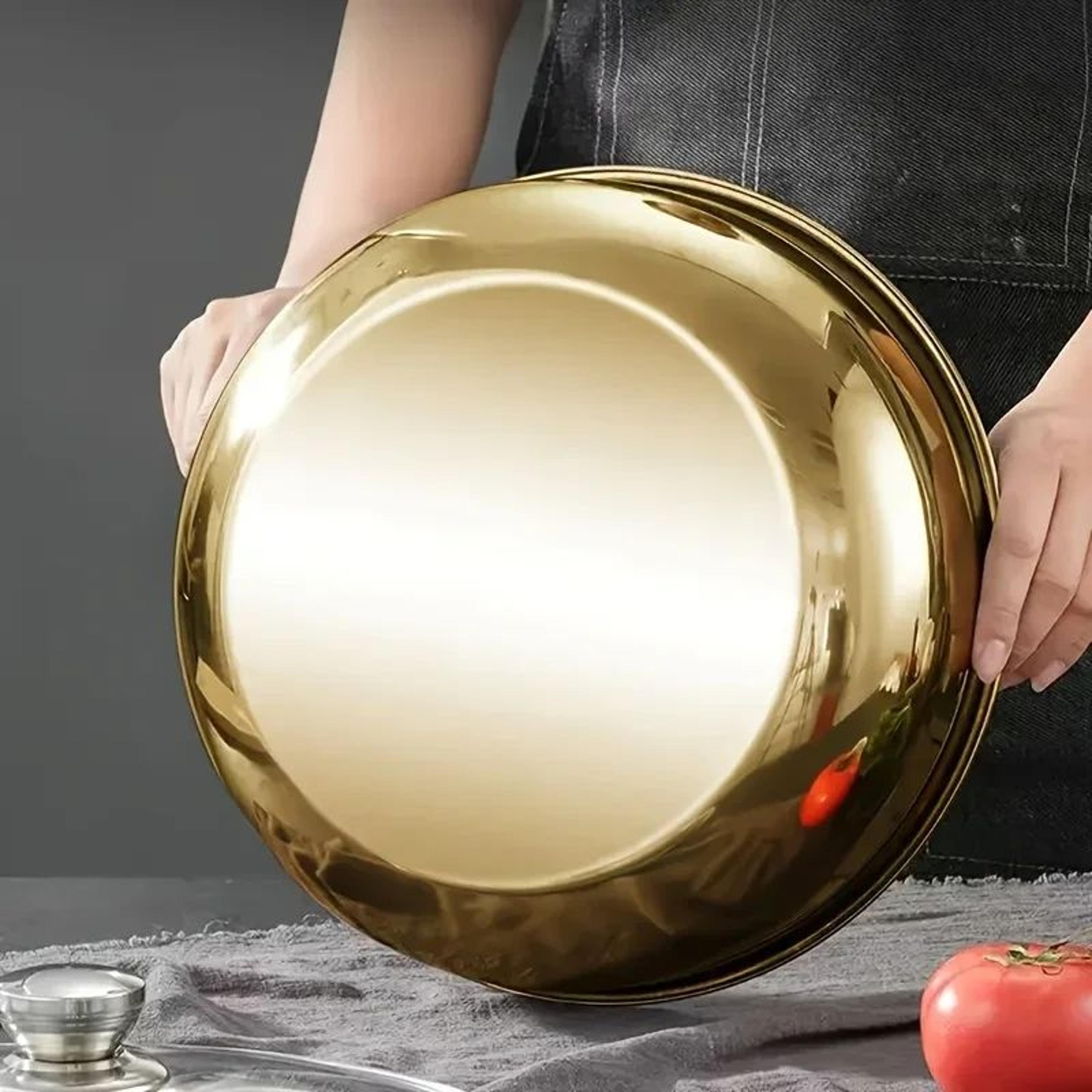 Large Capacity Stainless Steel Mixing Bowl  MultiPurpose Kitchen Prep  Salad Bowl 3