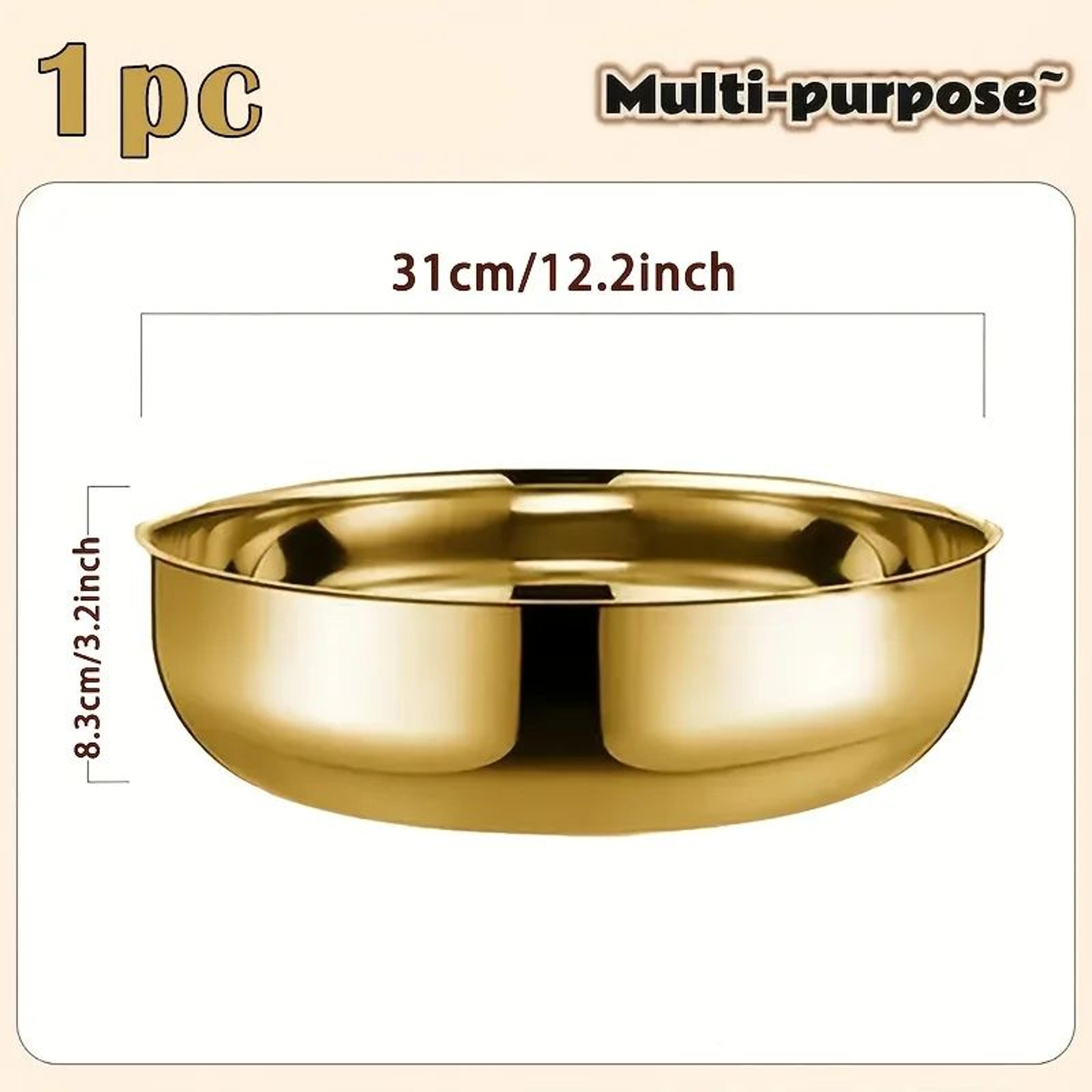 Large Capacity Stainless Steel Mixing Bowl  MultiPurpose Kitchen Prep  Salad Bowl 6